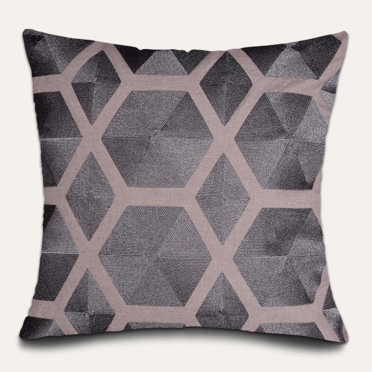 Brown throw pillow cover from #019, 20x20 inches, soft fabric, with a stylish textured design for decorative cushions.