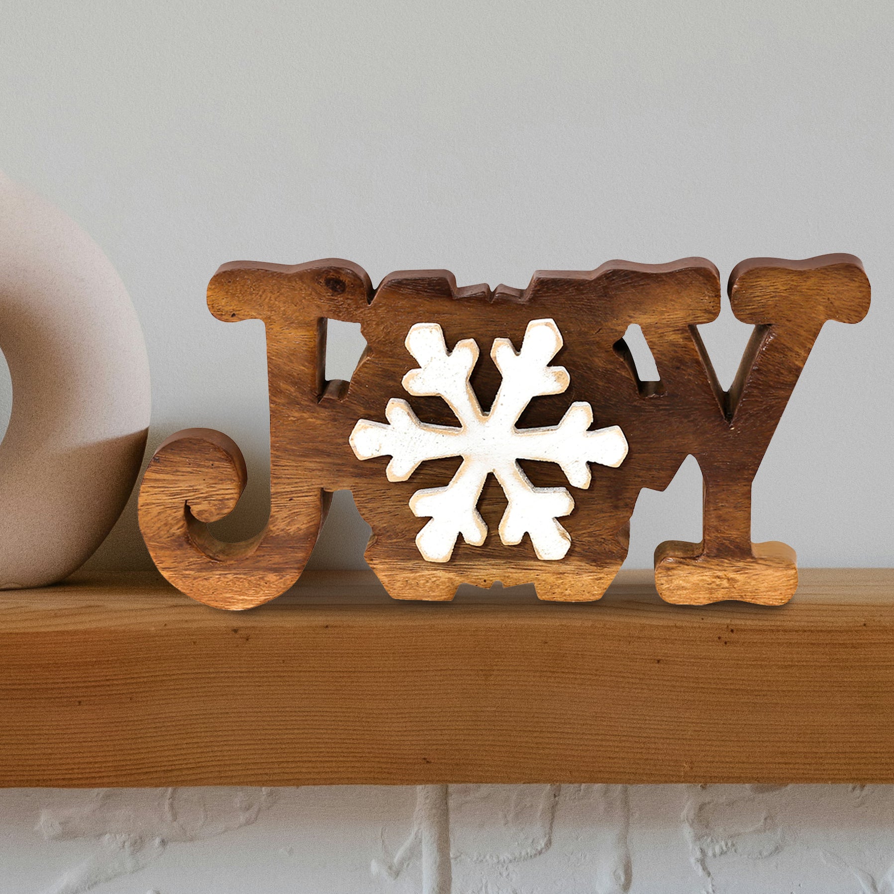 Joy Handmade Wooden Sculpture