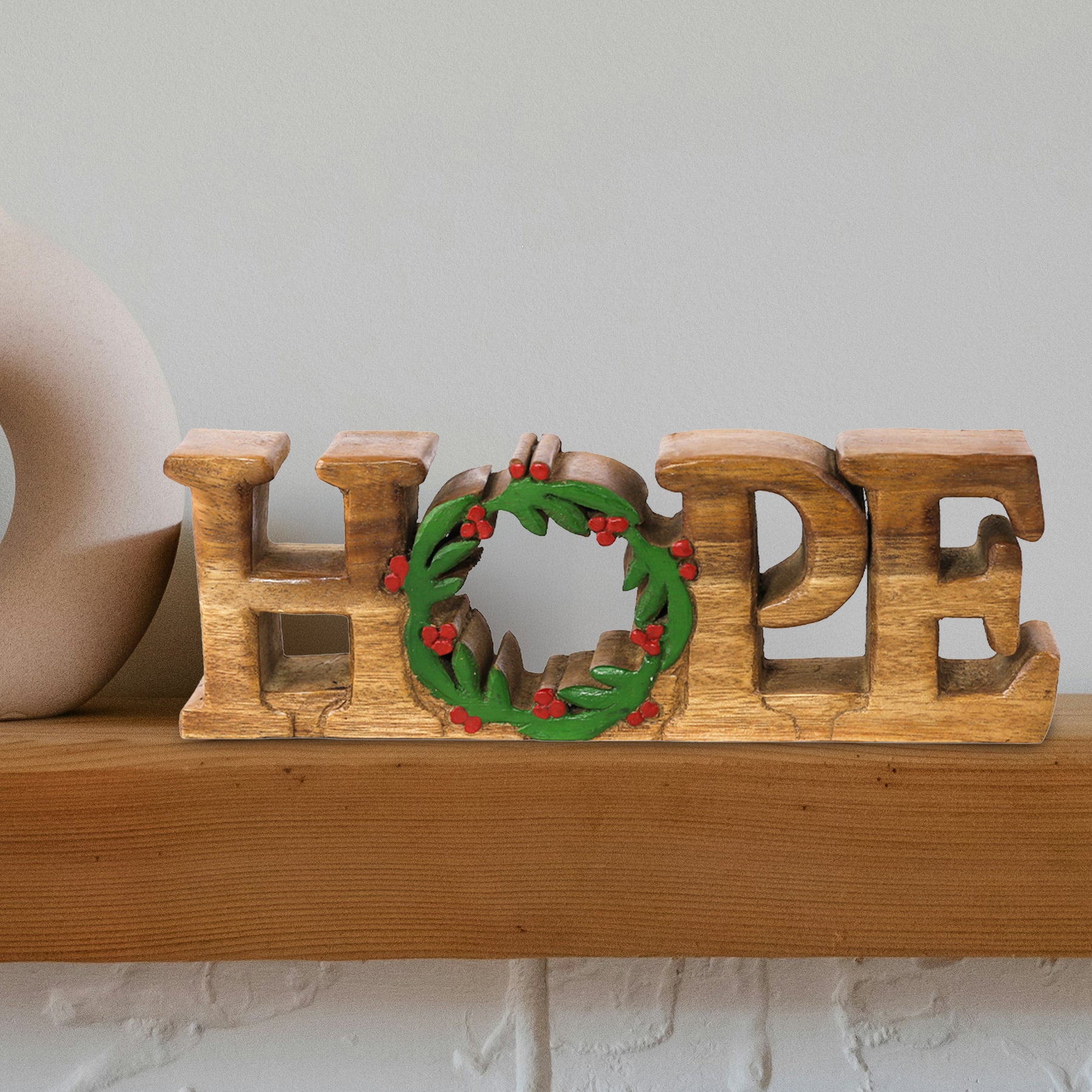Hope Handmade Wooden Sculpture