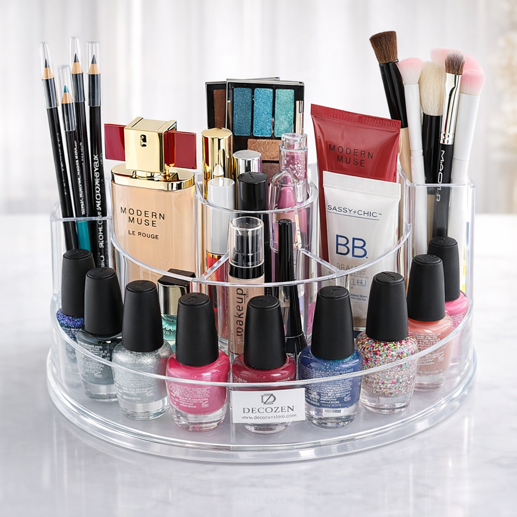 Clear Makeup Organizers Gift for Mom - 7 Slots