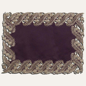 Plum Gold Table Placemats - Anyce Collection - Decozen