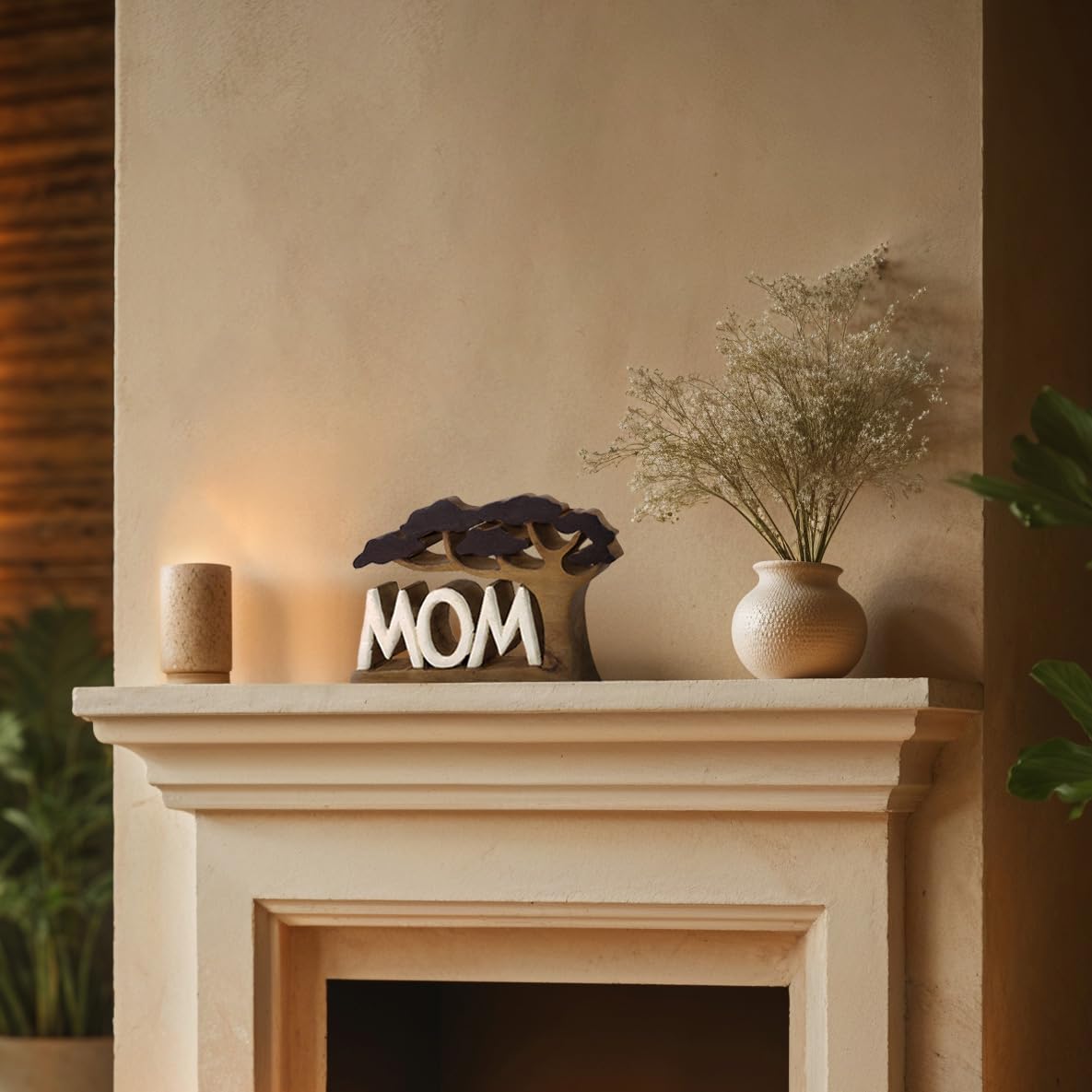 Mom Handmade Wooden Sculpture