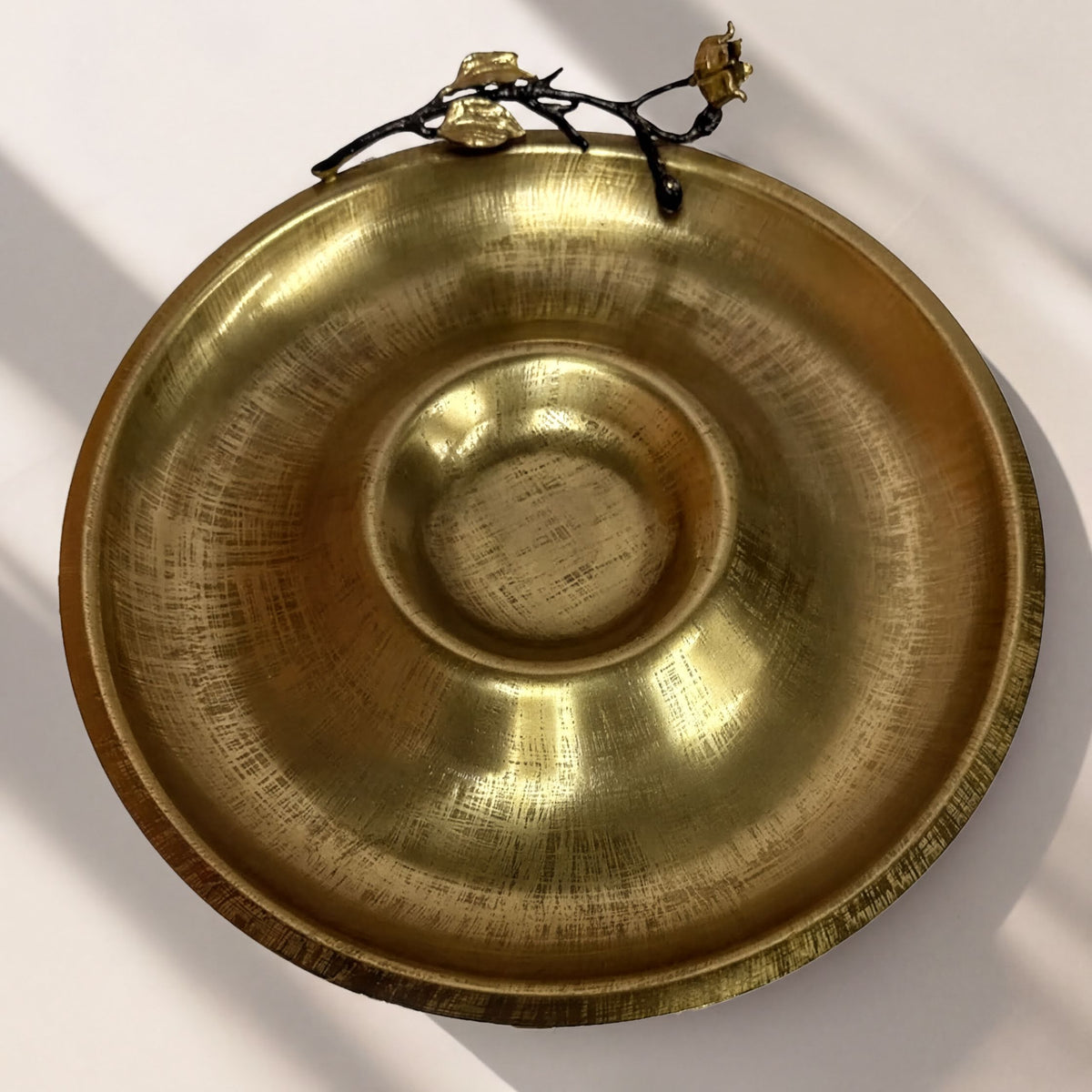 Elegant Chip and Dip Snack Platter by 23202ELBA, perfect for kitchen décor and serving snacks in style.