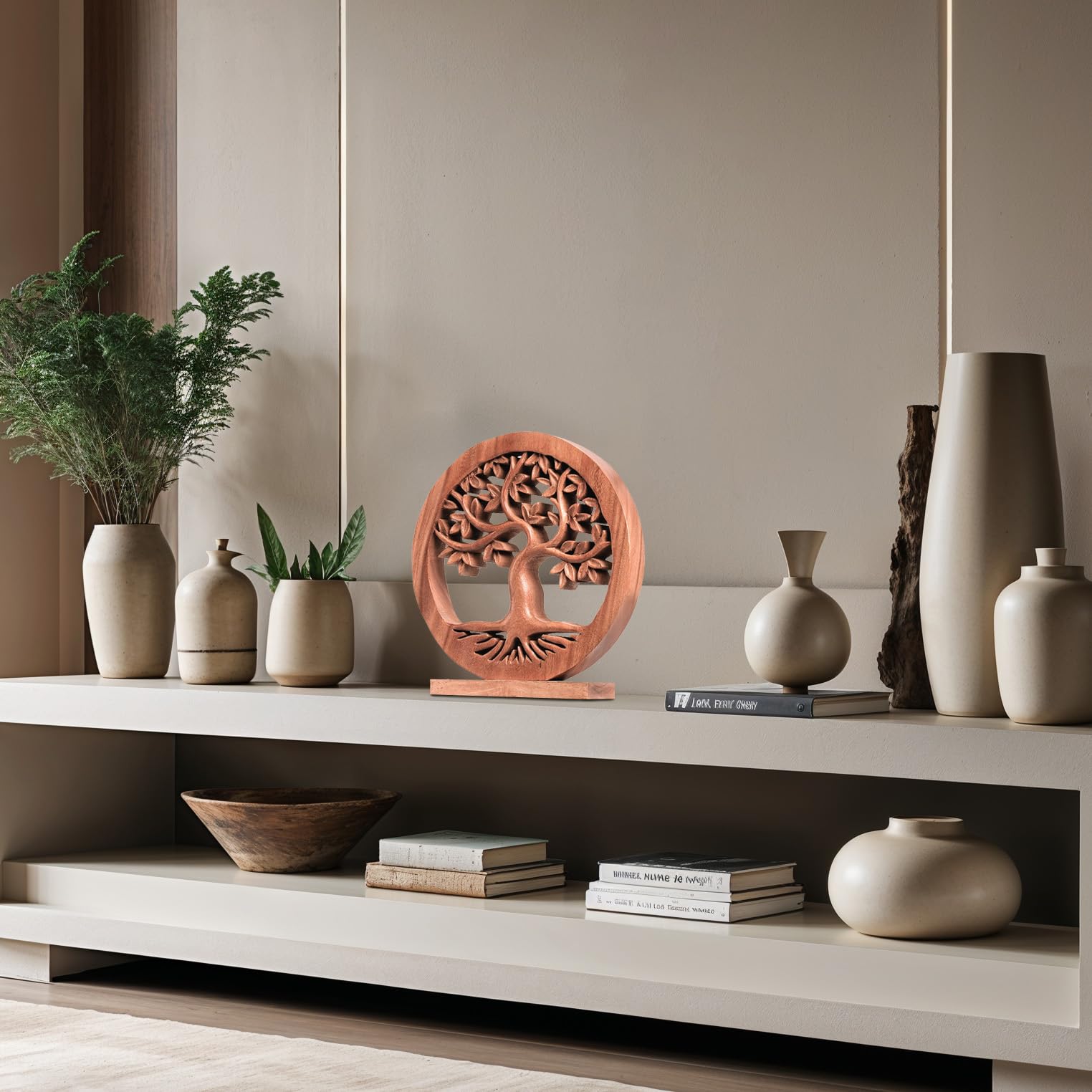 Libarid Tree of Life Wooden Sculpture - Large