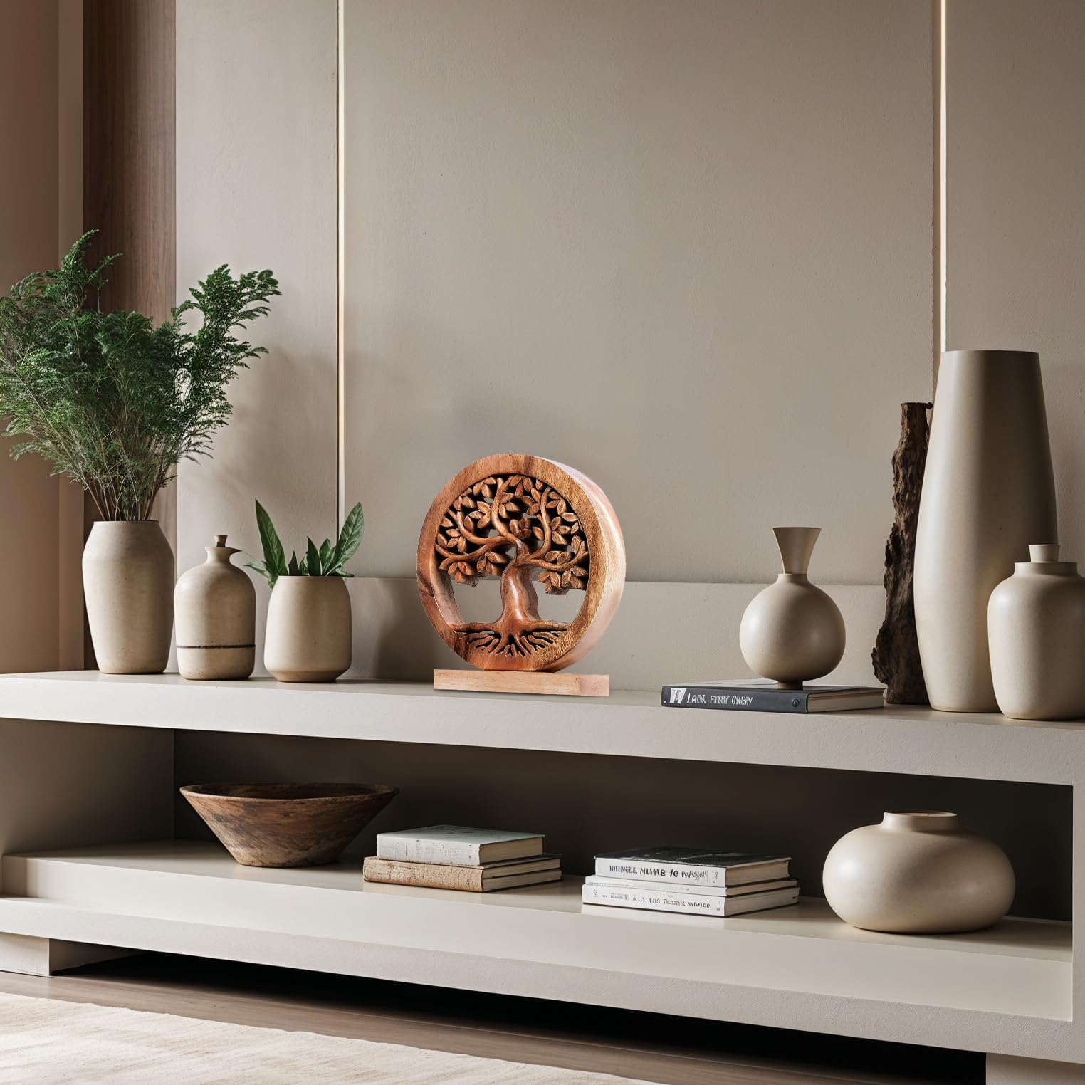 Libarid Tree of Life Wooden Sculpture - Medium