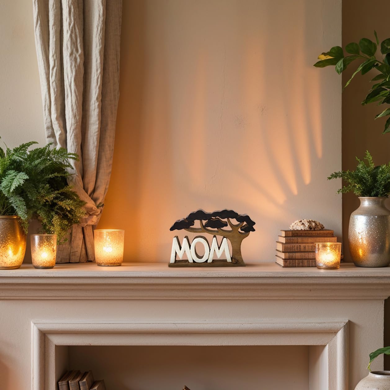 Mom Handmade Wooden Sculpture