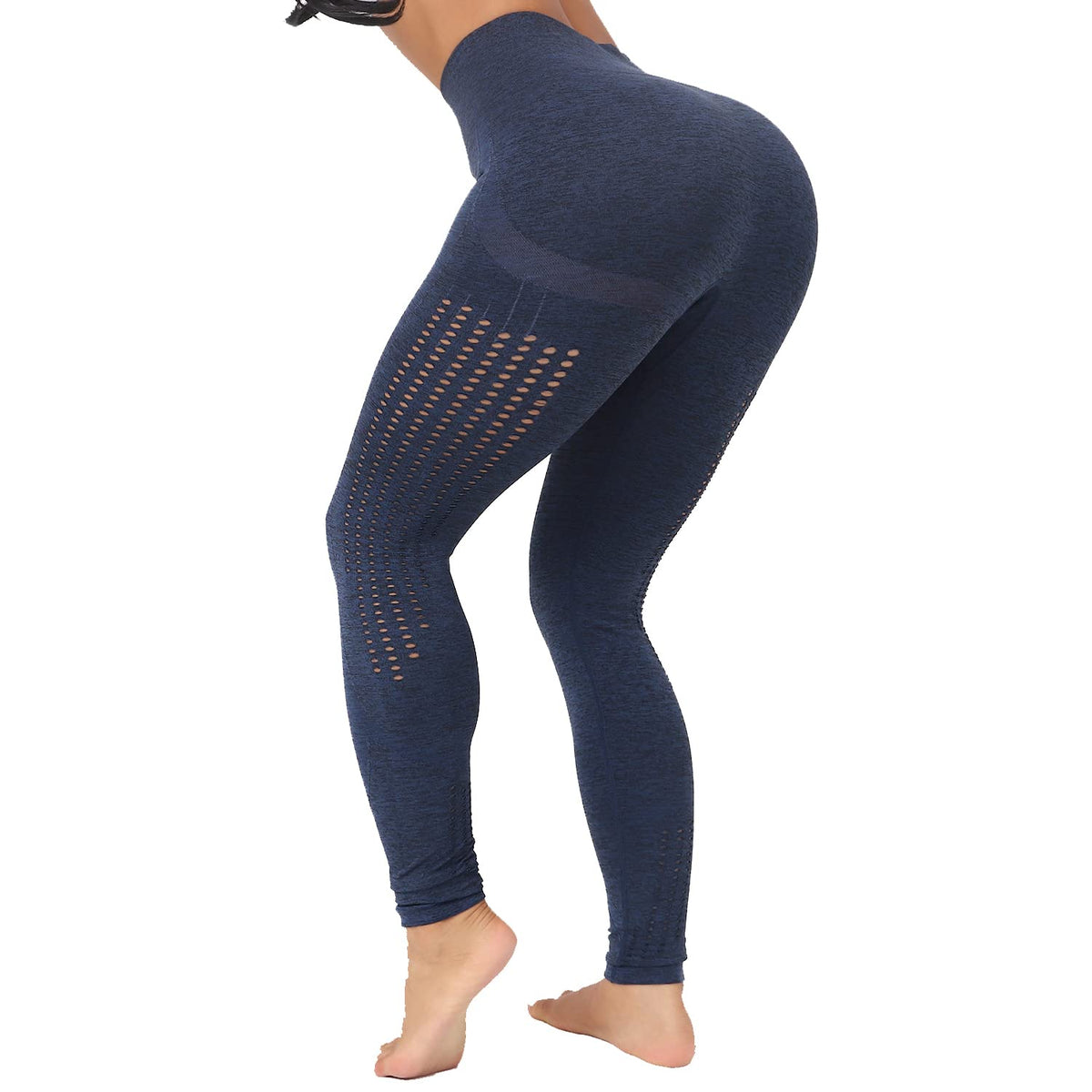 Yogazen Seamless Leggings - Navy Blue