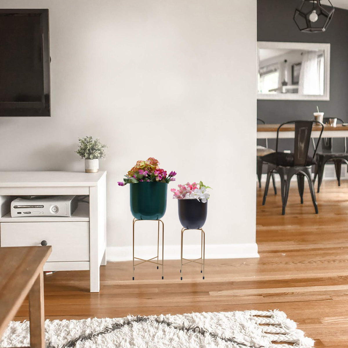 Planter with Metal Stand - Decozen