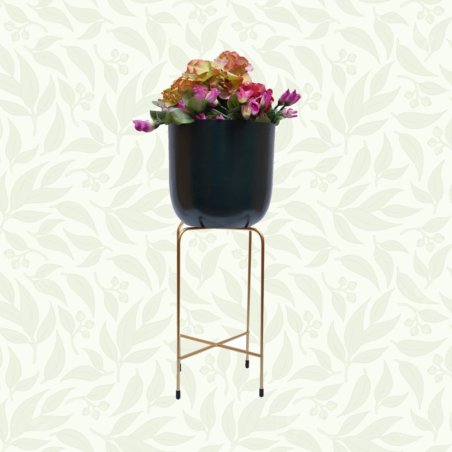 Planter with Metal Stand - Decozen