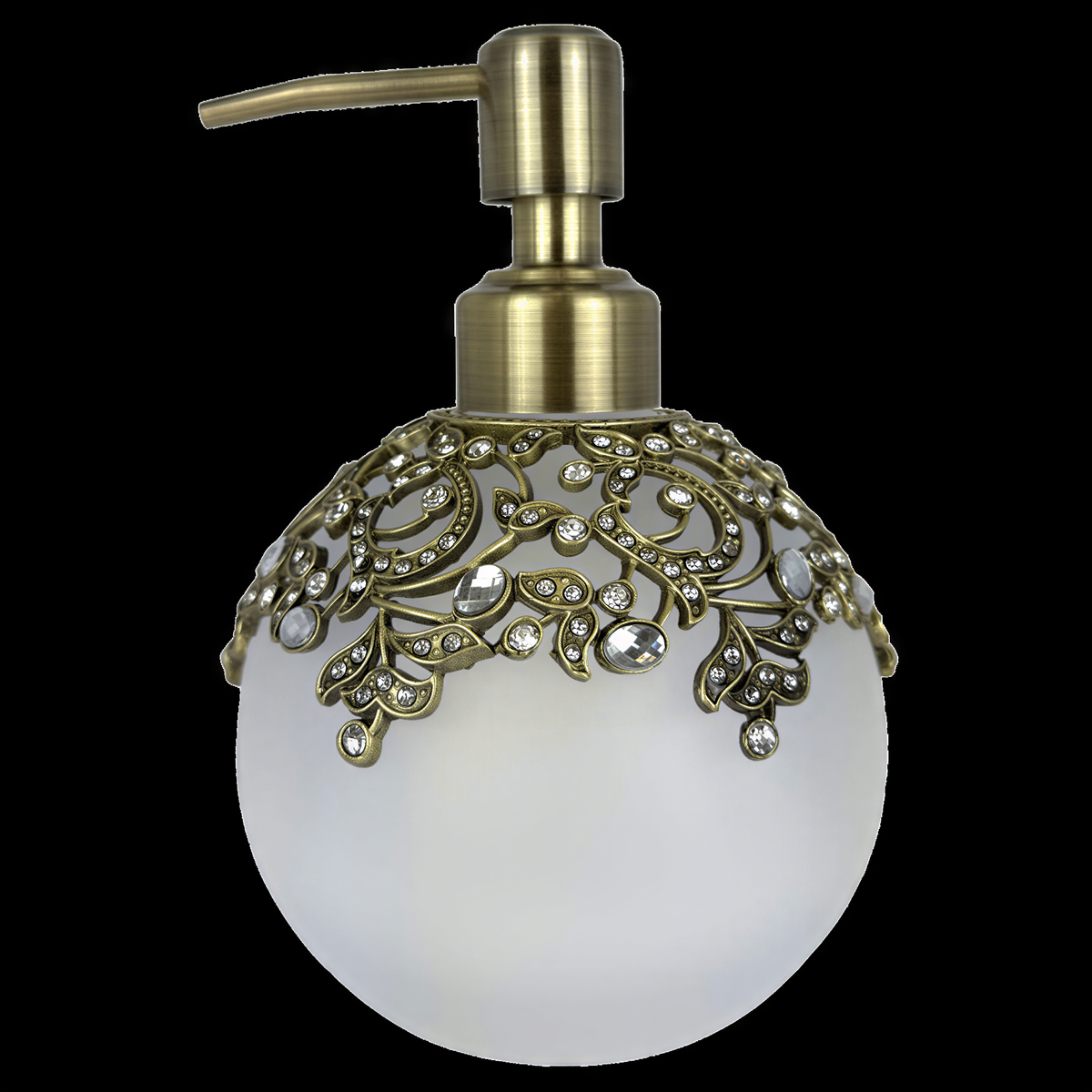 Antoinette Glow LB 24617 lotion dispenser, modern decorative bathroom accessory, handmade soap dispenser, 11.5 oz.