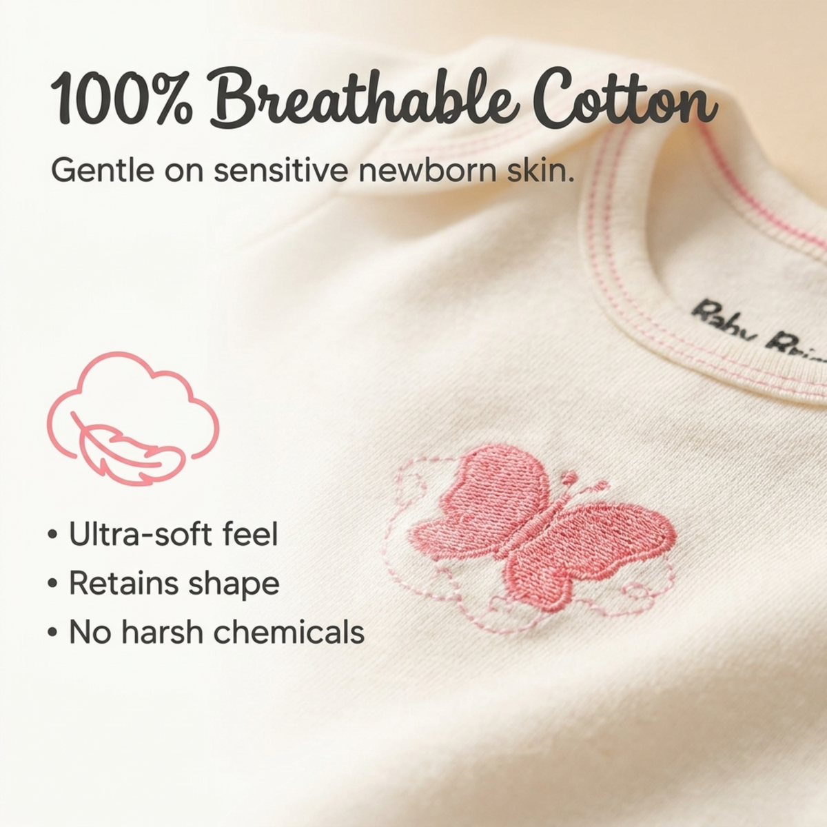 Baby Girl Layette Set – Soft Cotton 8-Piece Newborn Bodysuit Outfit 0-3 Months