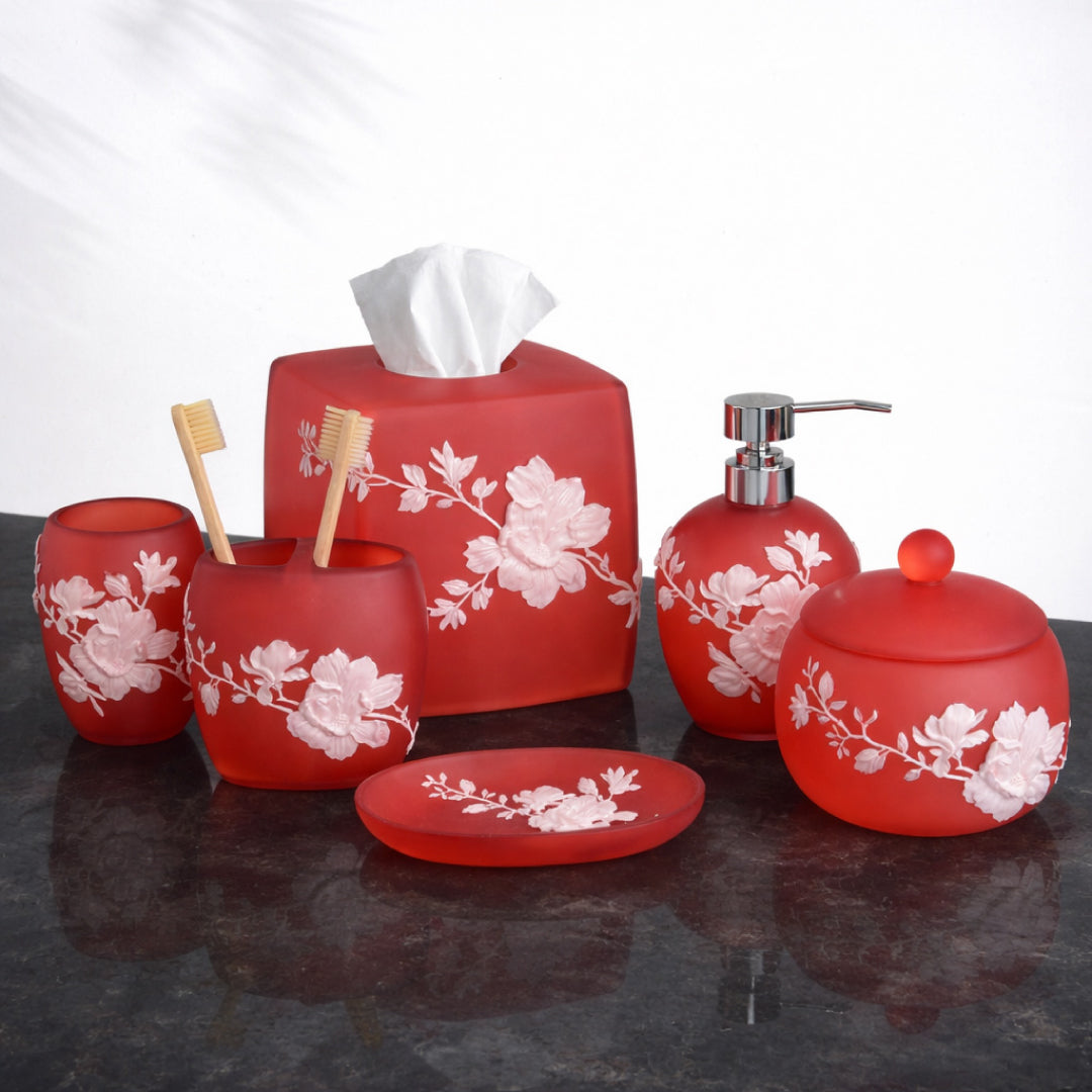 The Savannah Collection – Elegant Modern Bathroom Décor Accessories Set of 6