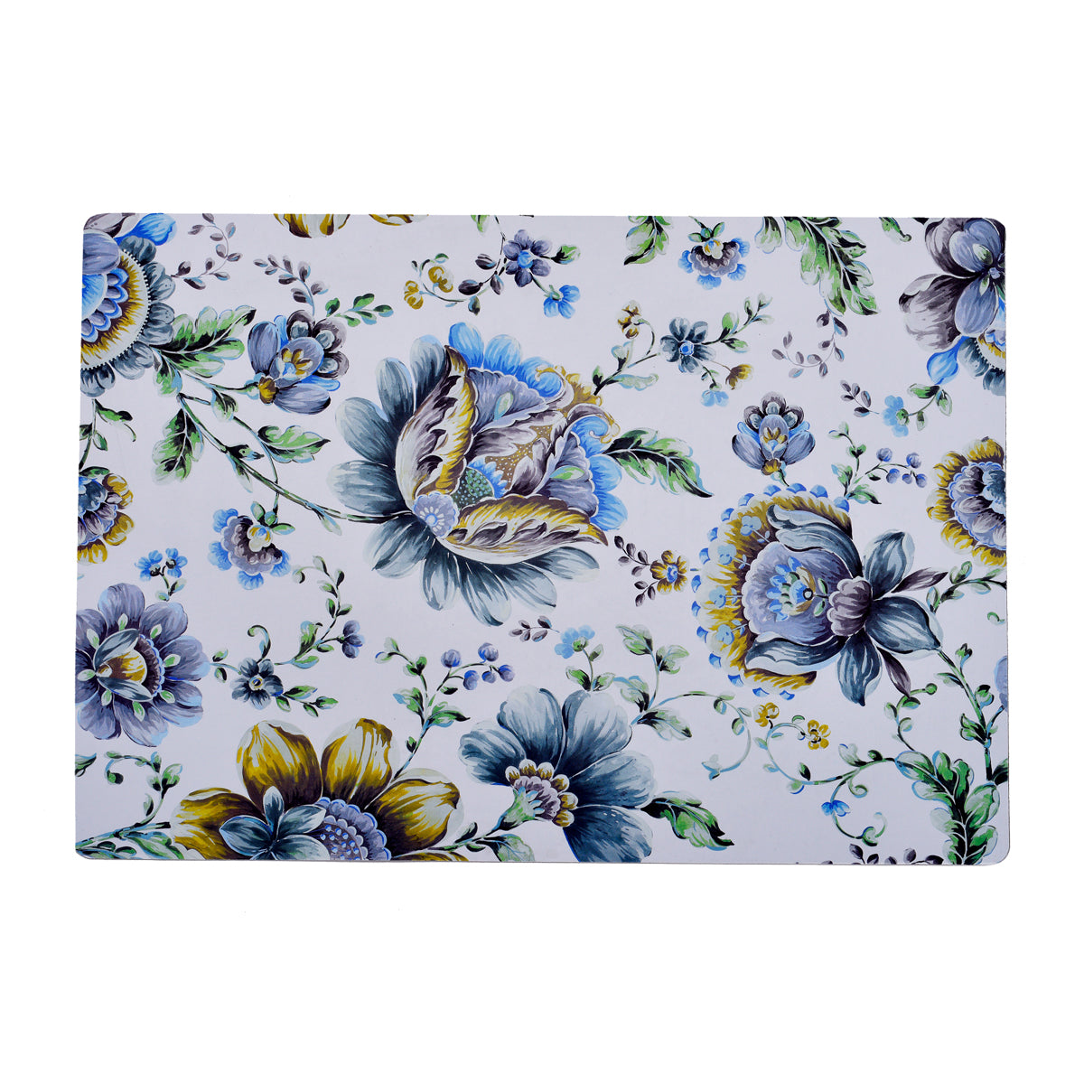 Floral Design Cork Backed Placemats - Decozen