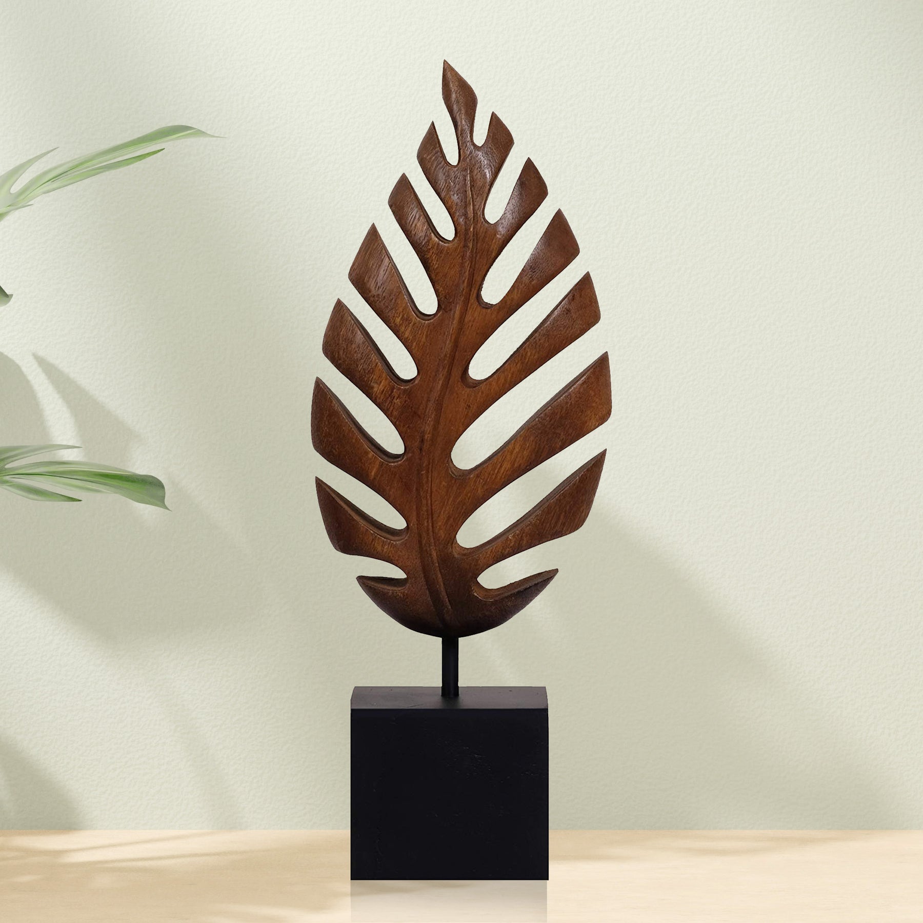Leaf Handmade Wooden Sculpture