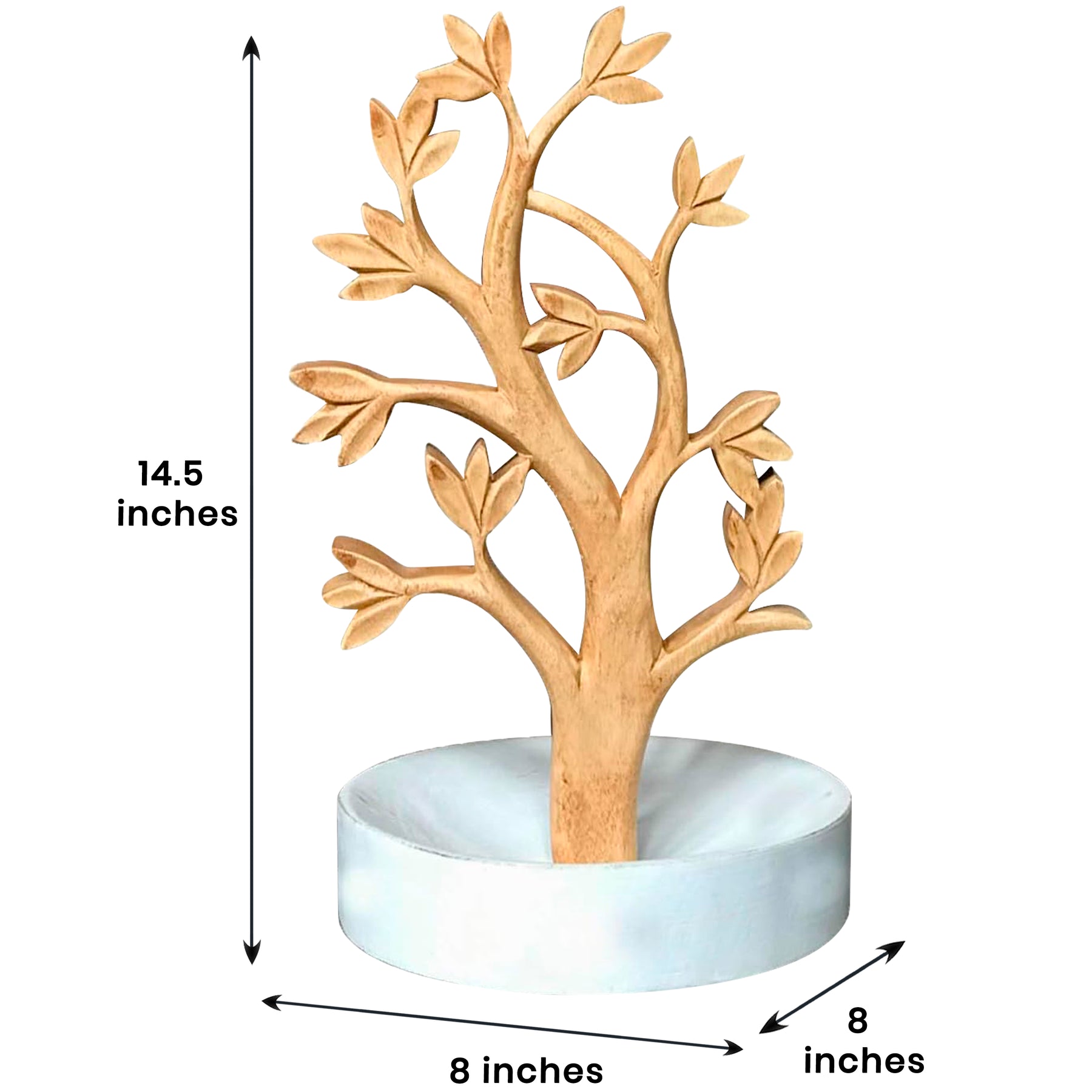 Solid Wood Jewelry Hanging Tree