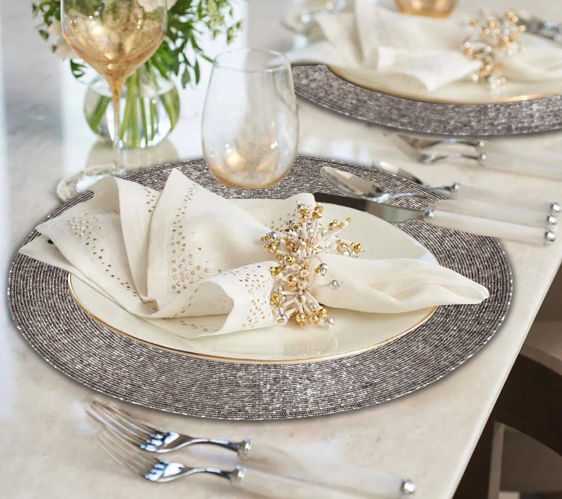The Dylian Beaded Placemats