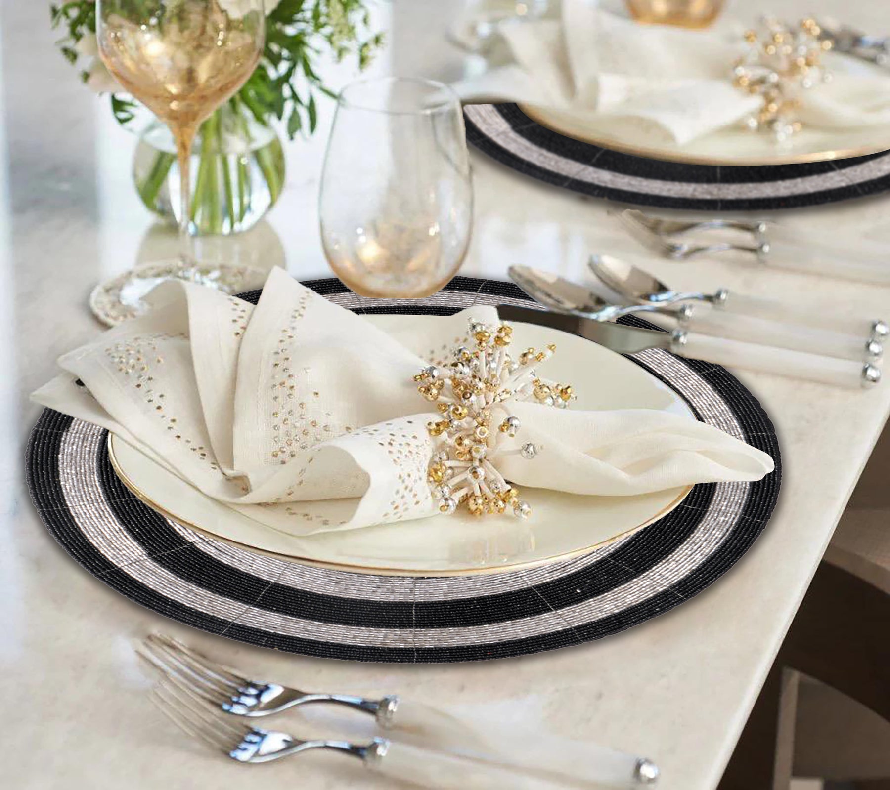 The Stratford Beaded Placemats