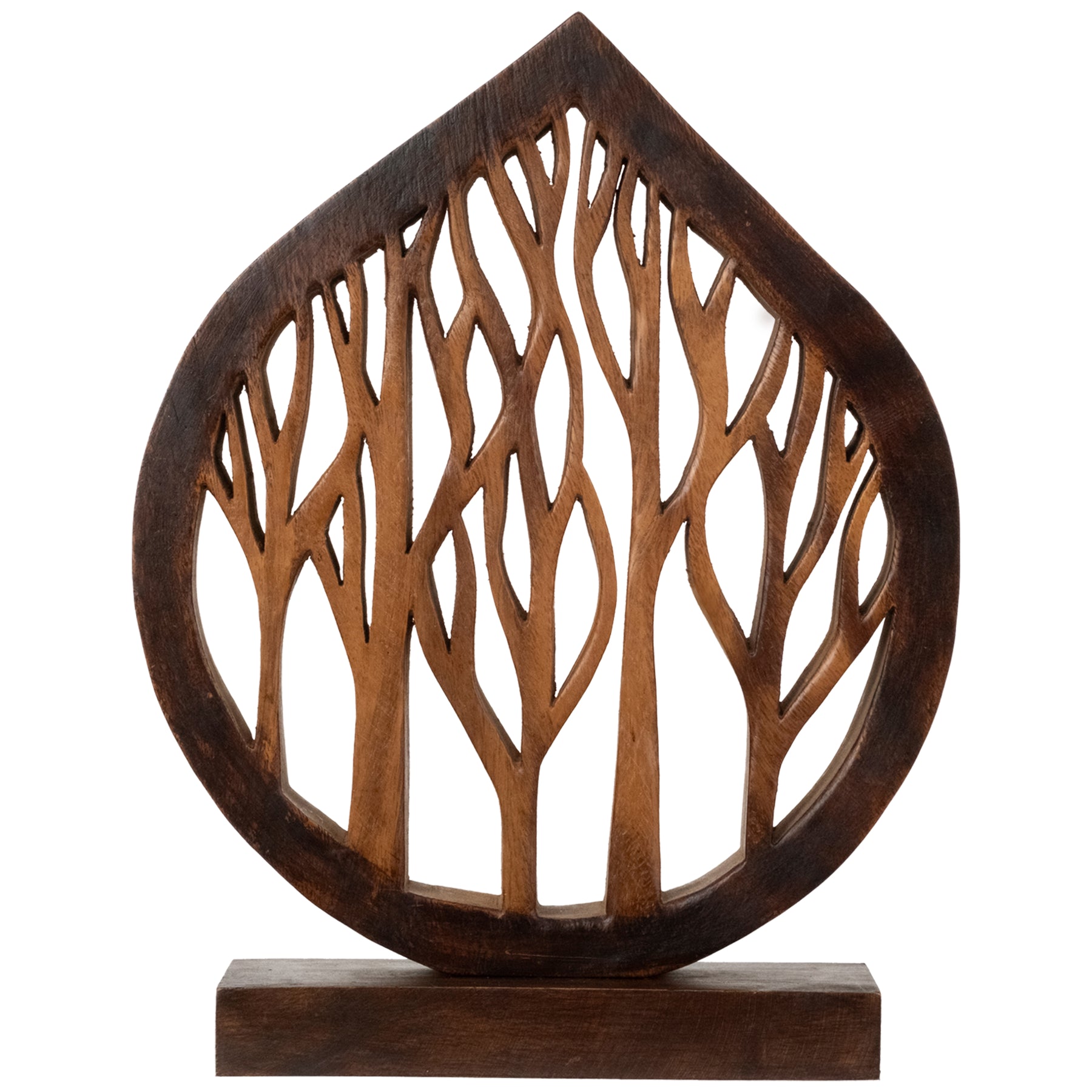 Lucky Tree Handmade Wooden Sculpture
