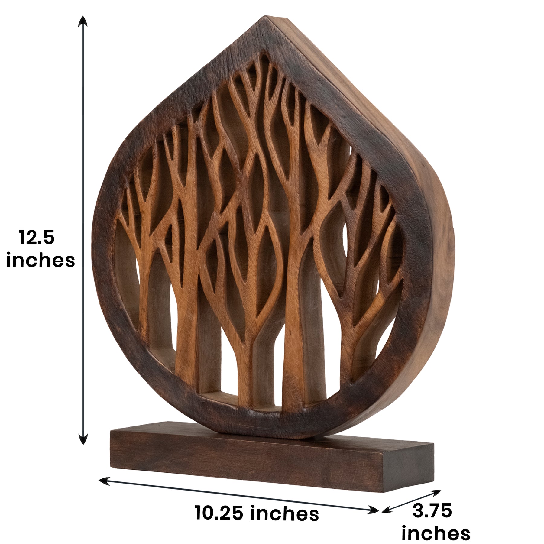 Lucky Tree Handmade Wooden Sculpture