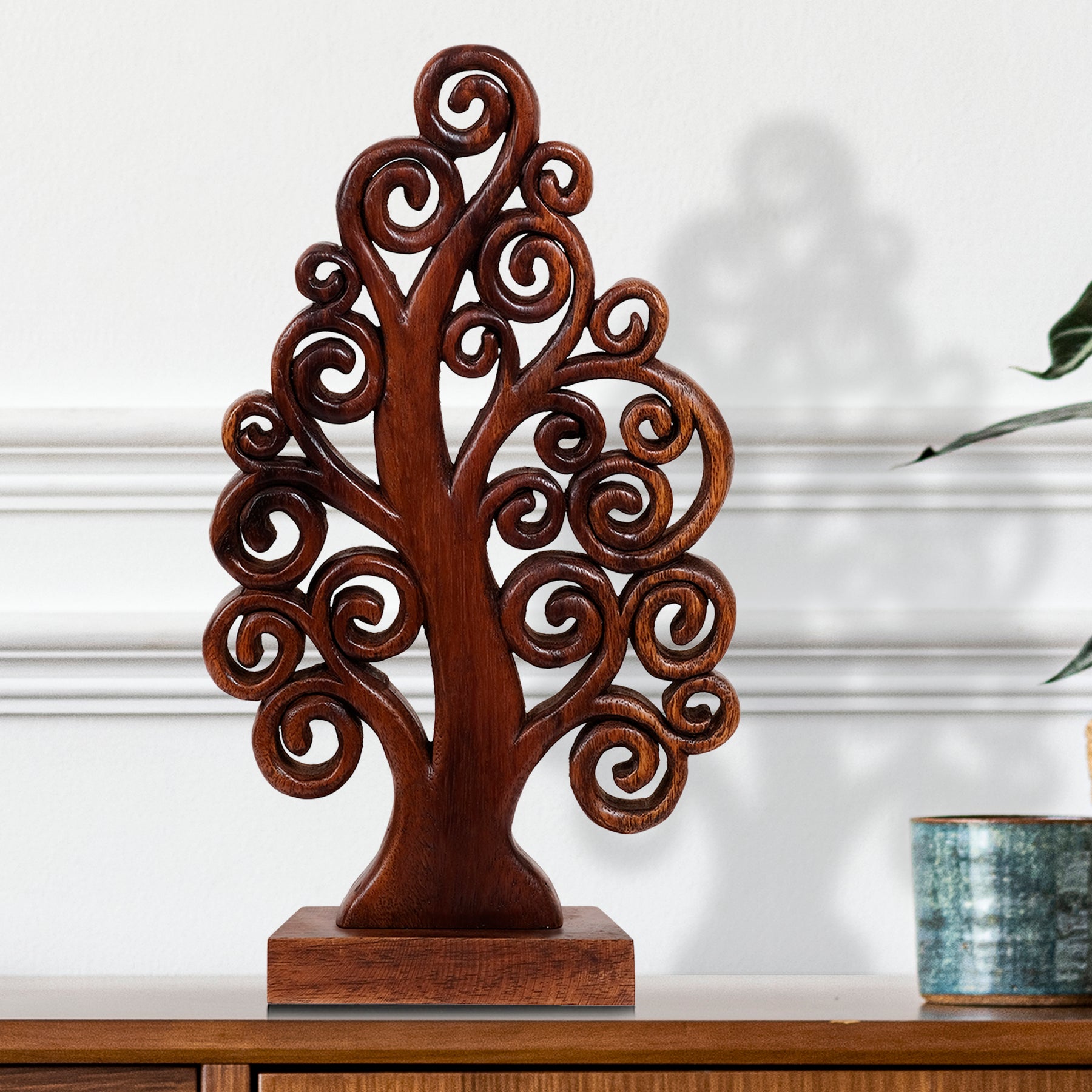 Mccaullie Tree of Life Wooden Sculpture - Medium