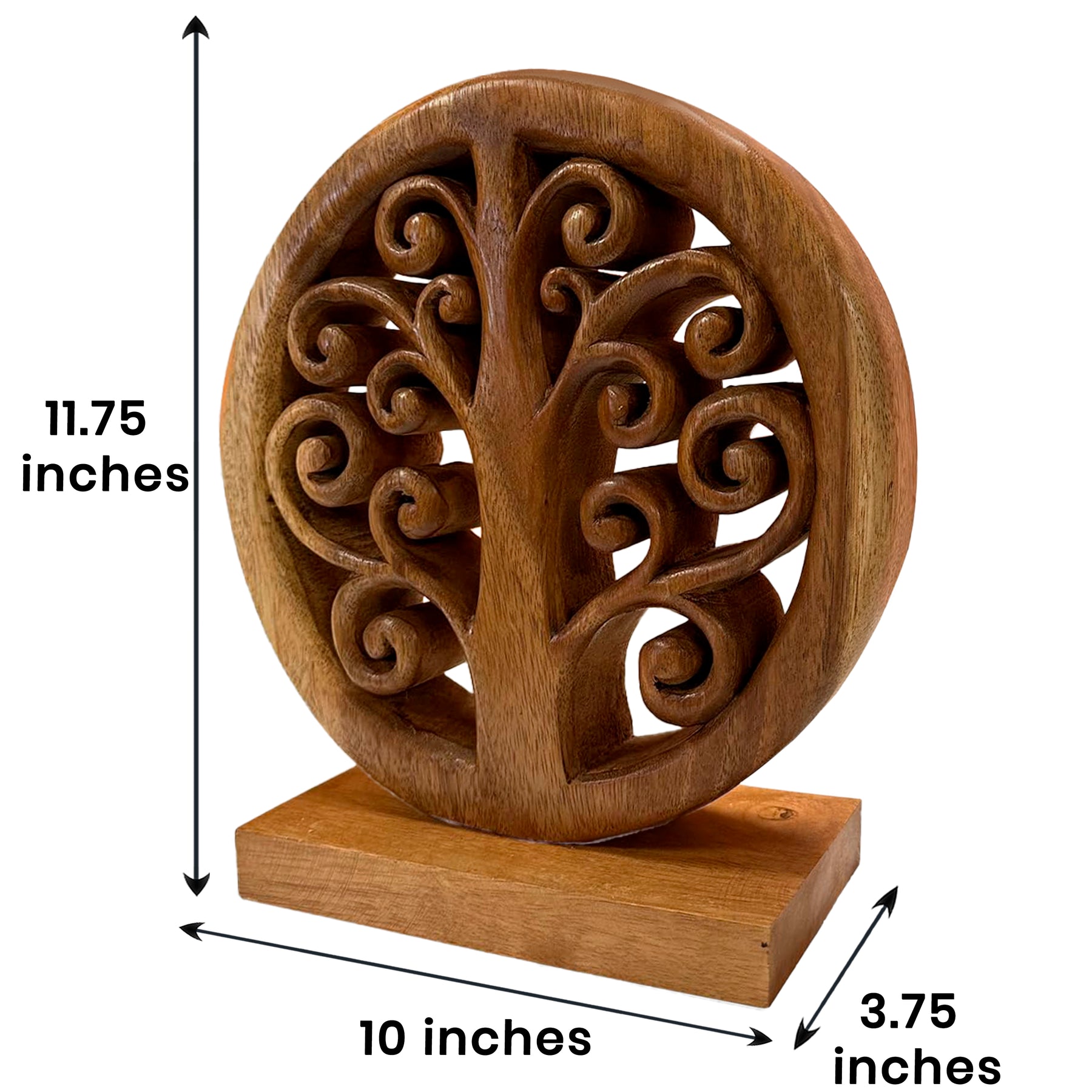 Maloy Tree of Life Wooden Sculpture - Medium
