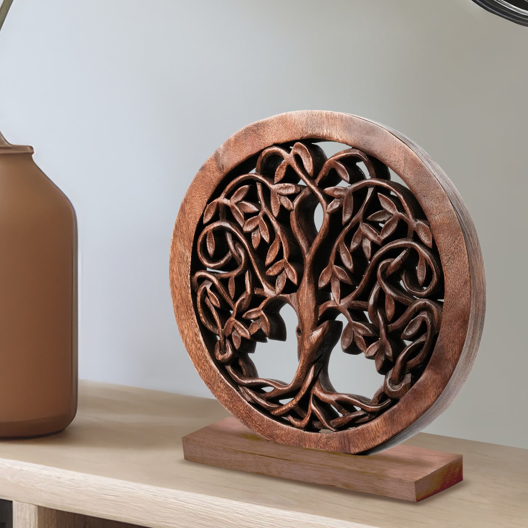 Travilah Tree of Life Wooden Sculpture - Large