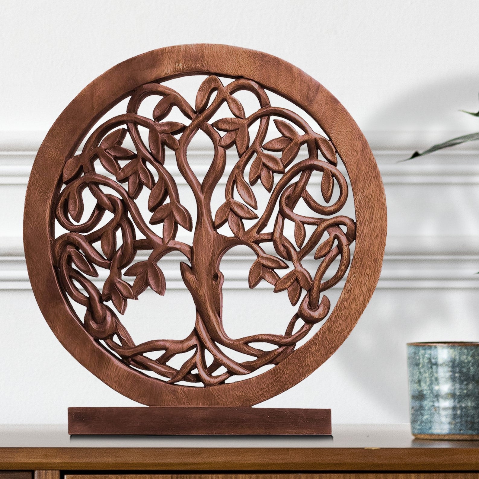 Travilah Tree of Life Wooden Sculpture - Large
