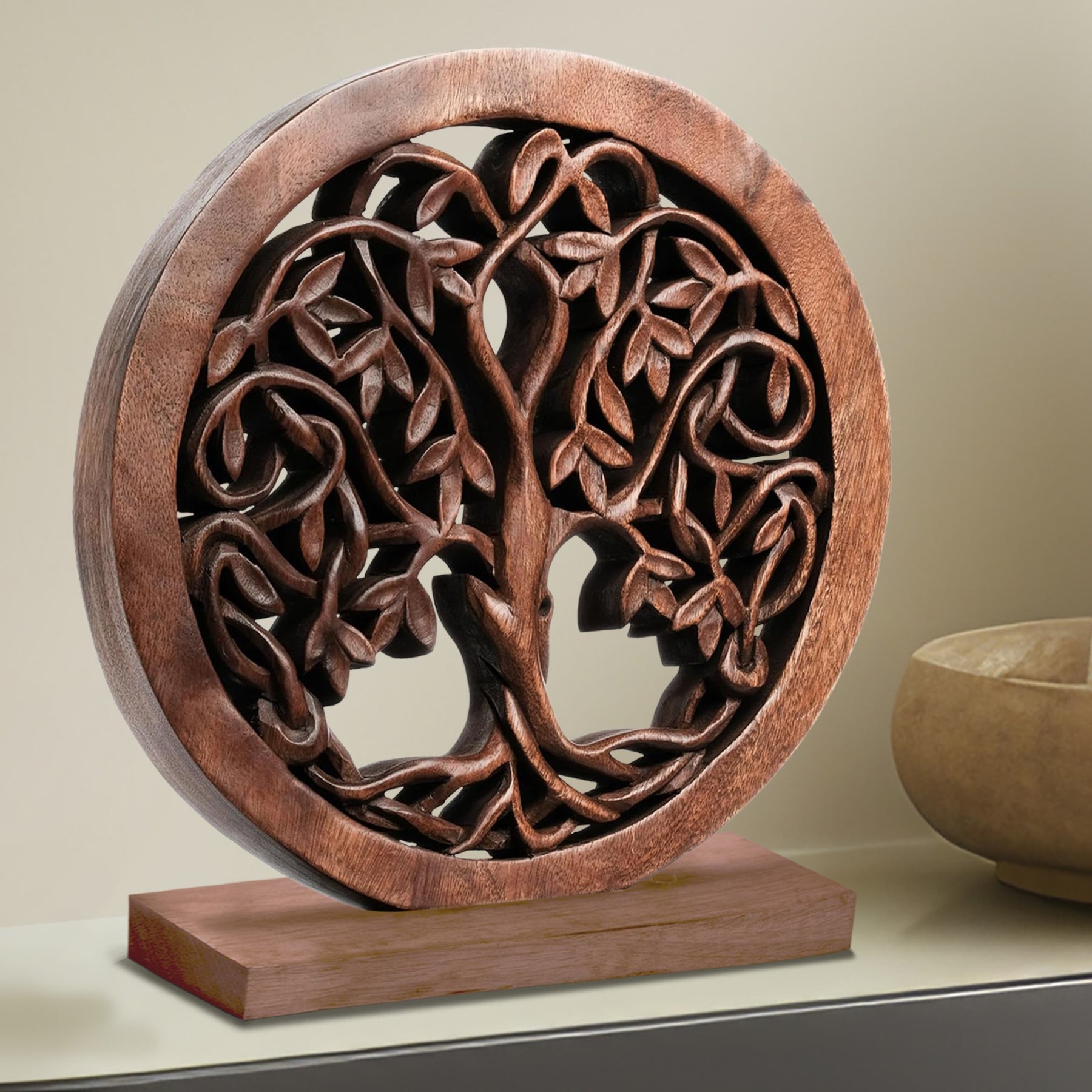 Travilah Tree of Life Wooden Sculpture - Large