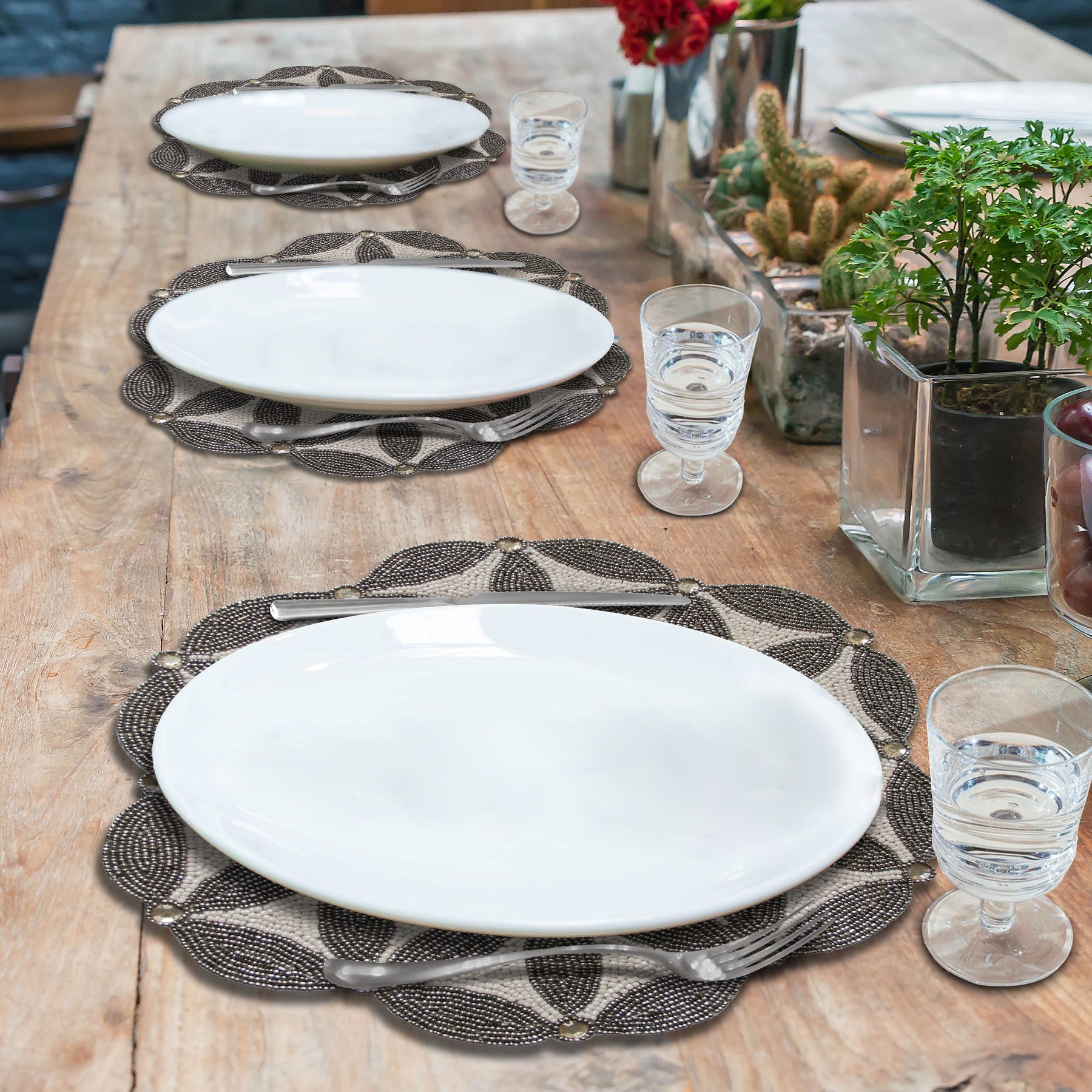 The Naughton Beaded Placemats