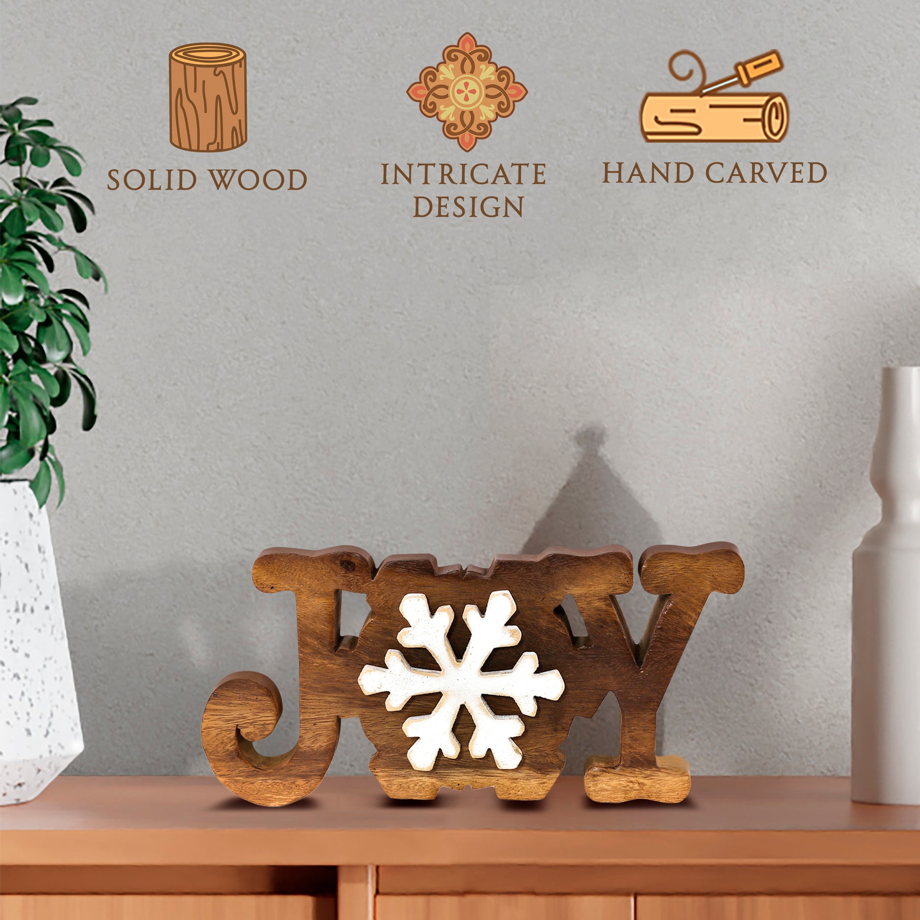 Joy Handmade Wooden Sculpture