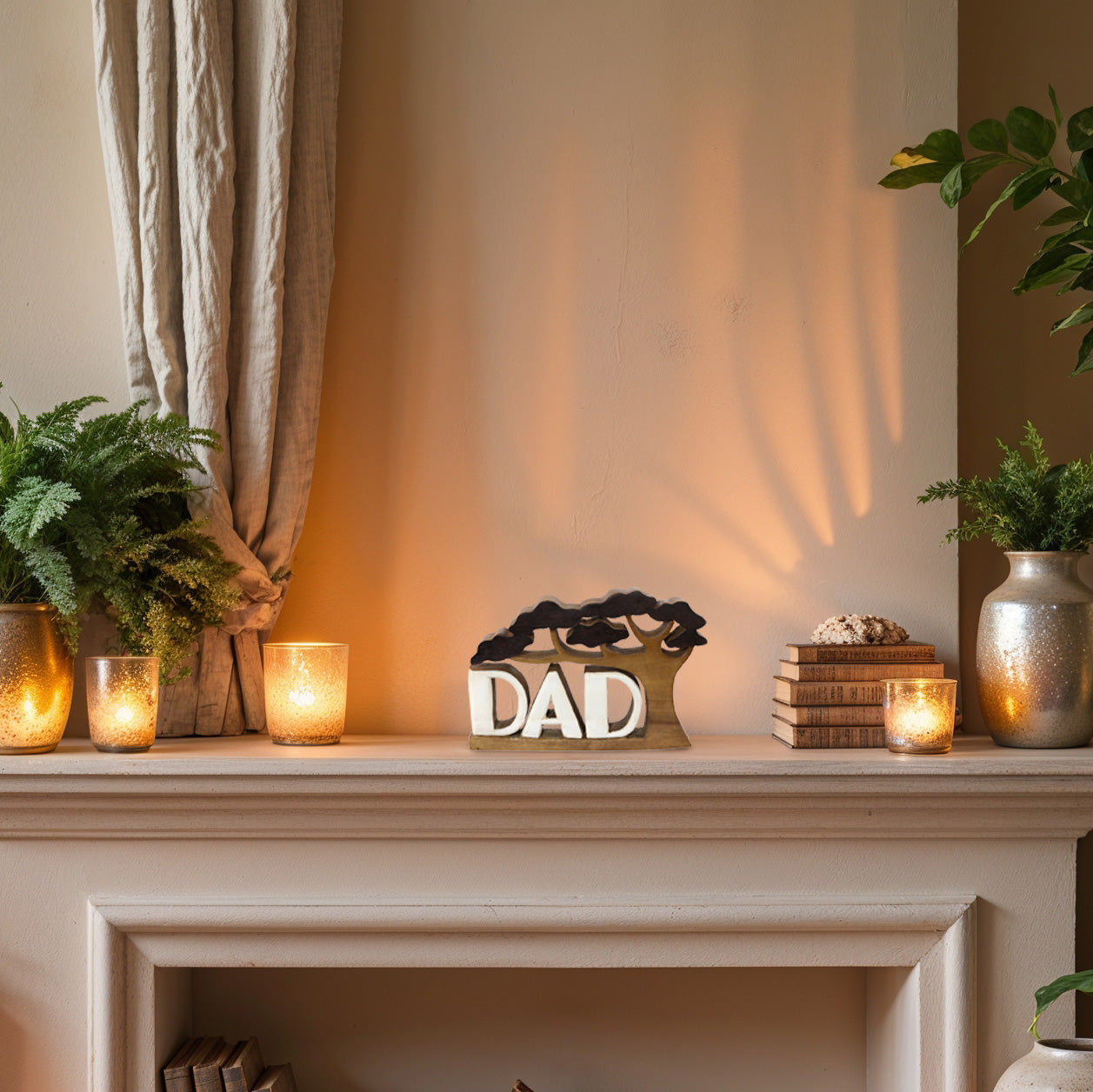 Dad Handmade Wooden Sculpture