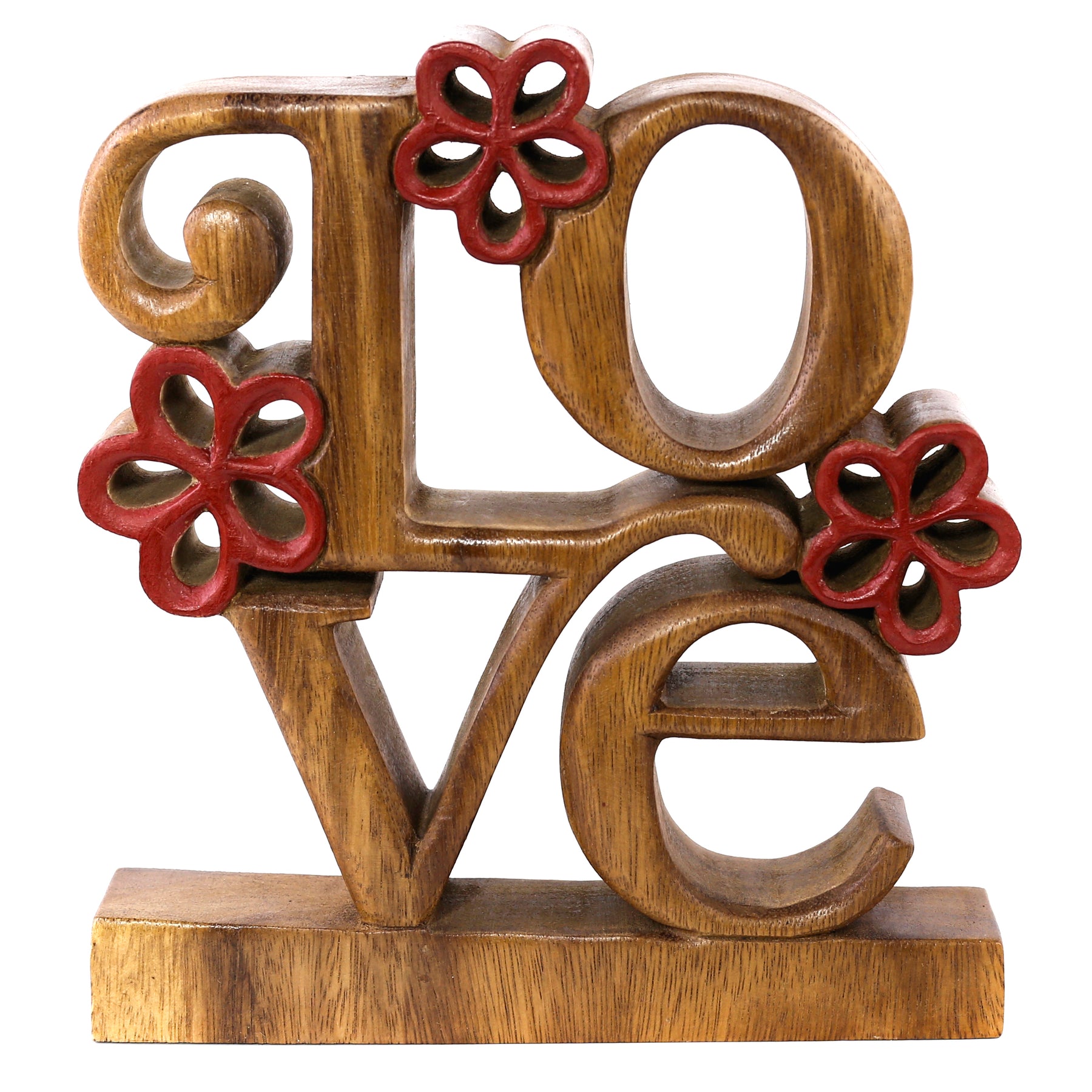 Love Handmade Wooden Sculpture
