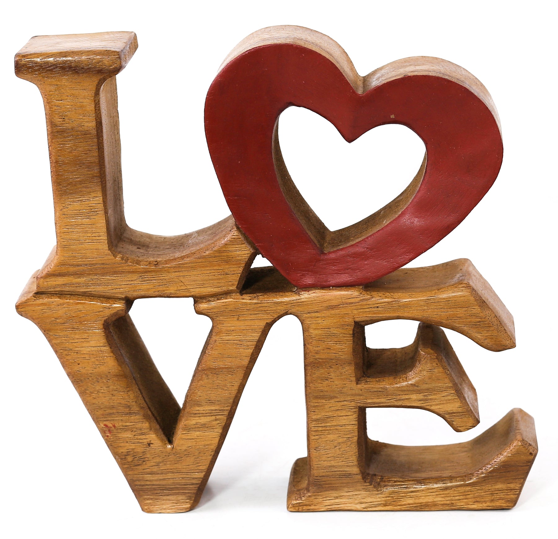 Love Handmade Wooden Sculpture