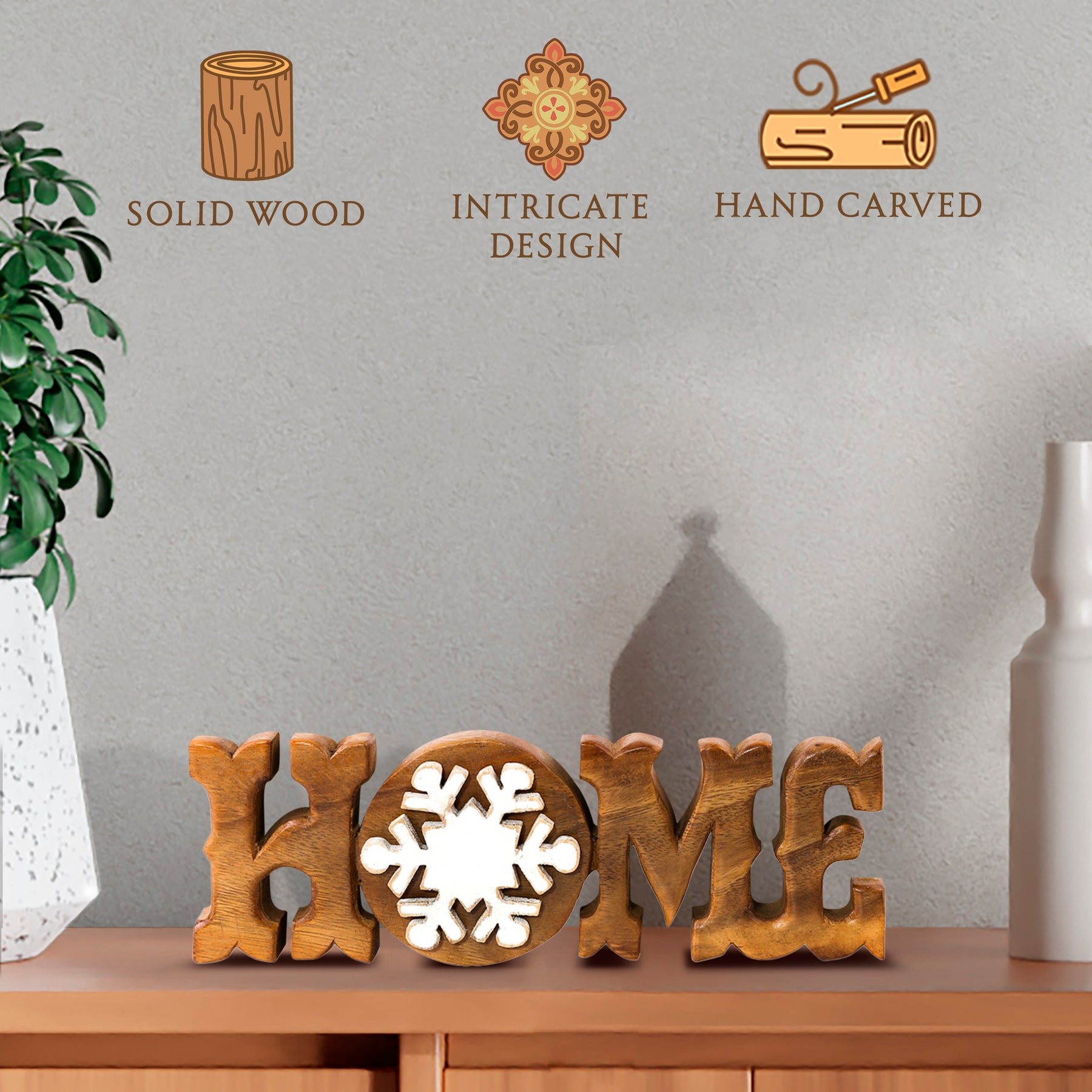 Home Handmade Wooden Sculpture