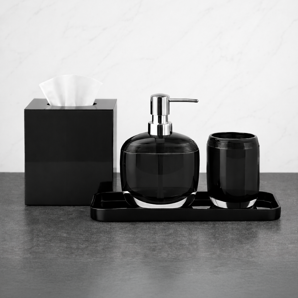 The Aurik Collection – Elegant Modern Bathroom Décor Accessories Set of 4