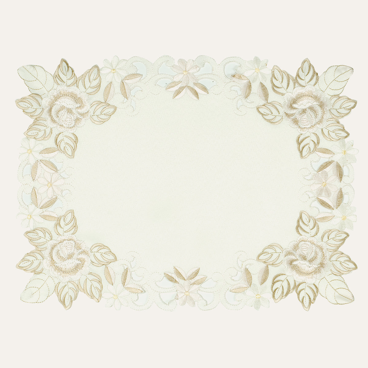 Beige Table Doilies - Dayse Collection - Decozen