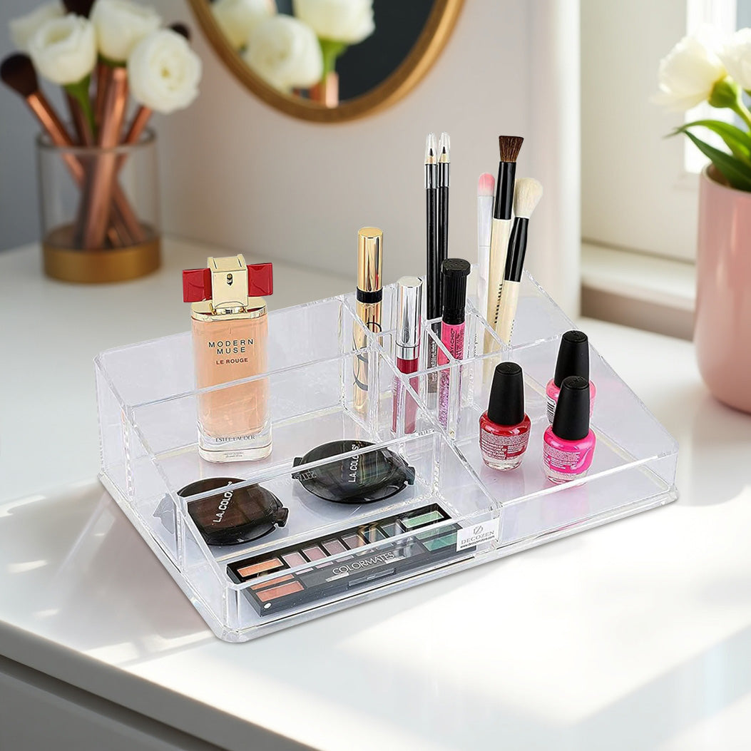 Clear Makeup and Jewelry Organizers - 21 Slots