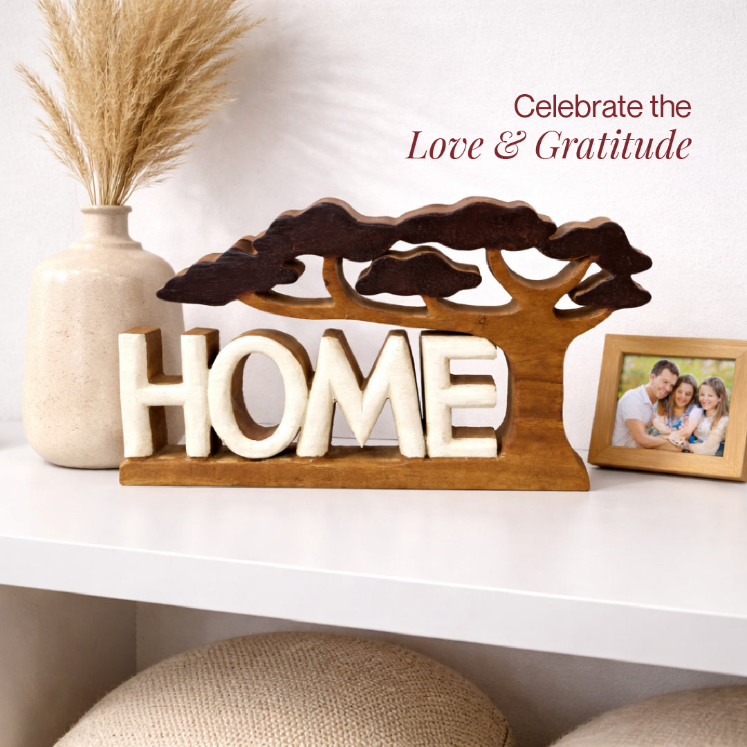 Handmade wooden sculpture by LAY022, artisan wooden décor perfect as a decorative home accent or gift for mom.
