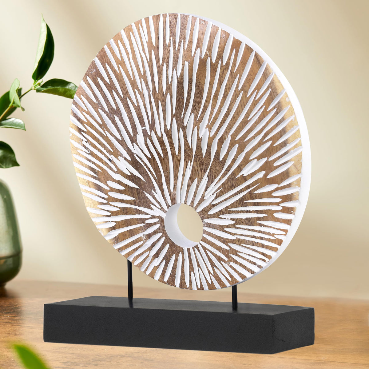 Artisan Spirit – Handmade Wooden Sculpture, Artistic Decorative Home Decor