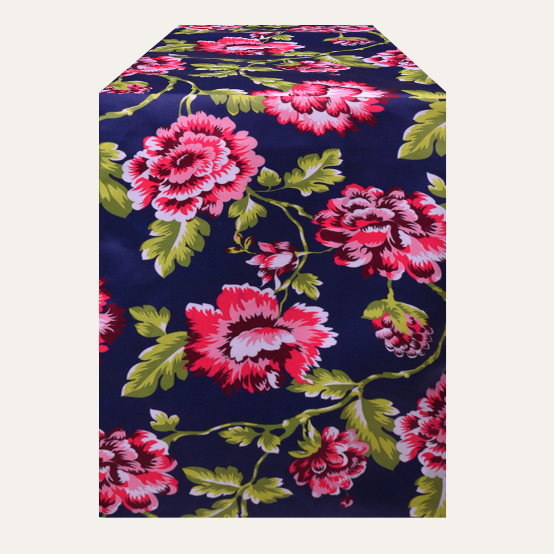 Printed Table Runner - Blue