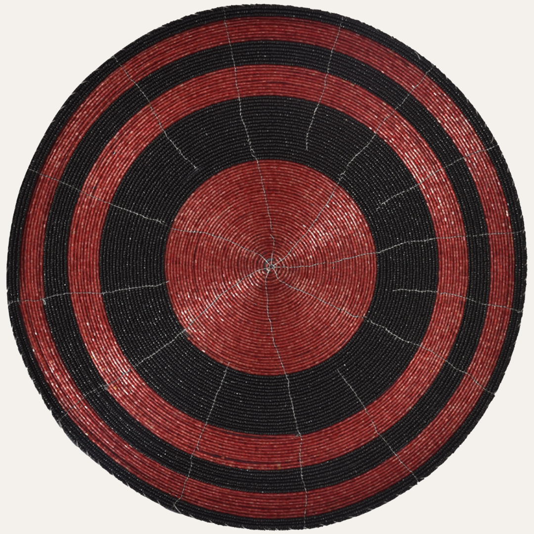 Charlier Grace – Beaded Placemats, The Charlier Collection Elegant Decorative Dining Table Décor 14 inch - Decozen