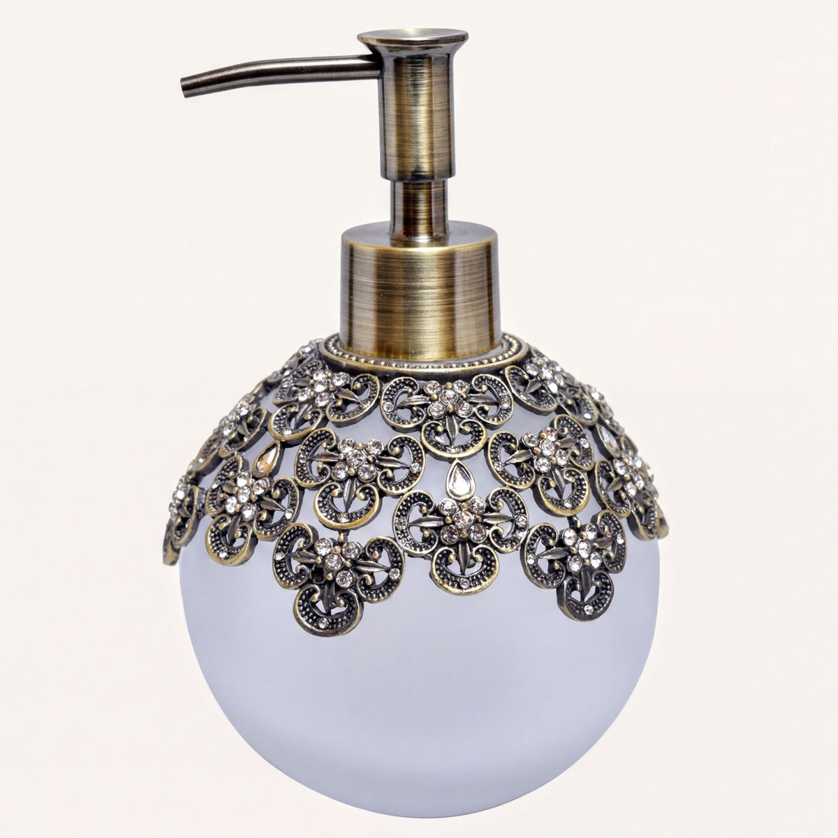 LB 24533 Colette Charm lotion dispenser, modern decorative bathroom accessory, handmade soap dispenser for stylish bathrooms.