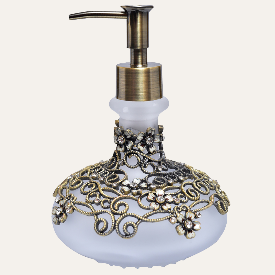 Catiana Grace – Modern Decorative Bathroom Accessory Handmade Soap Dispenser, 12.5 oz - Decozen