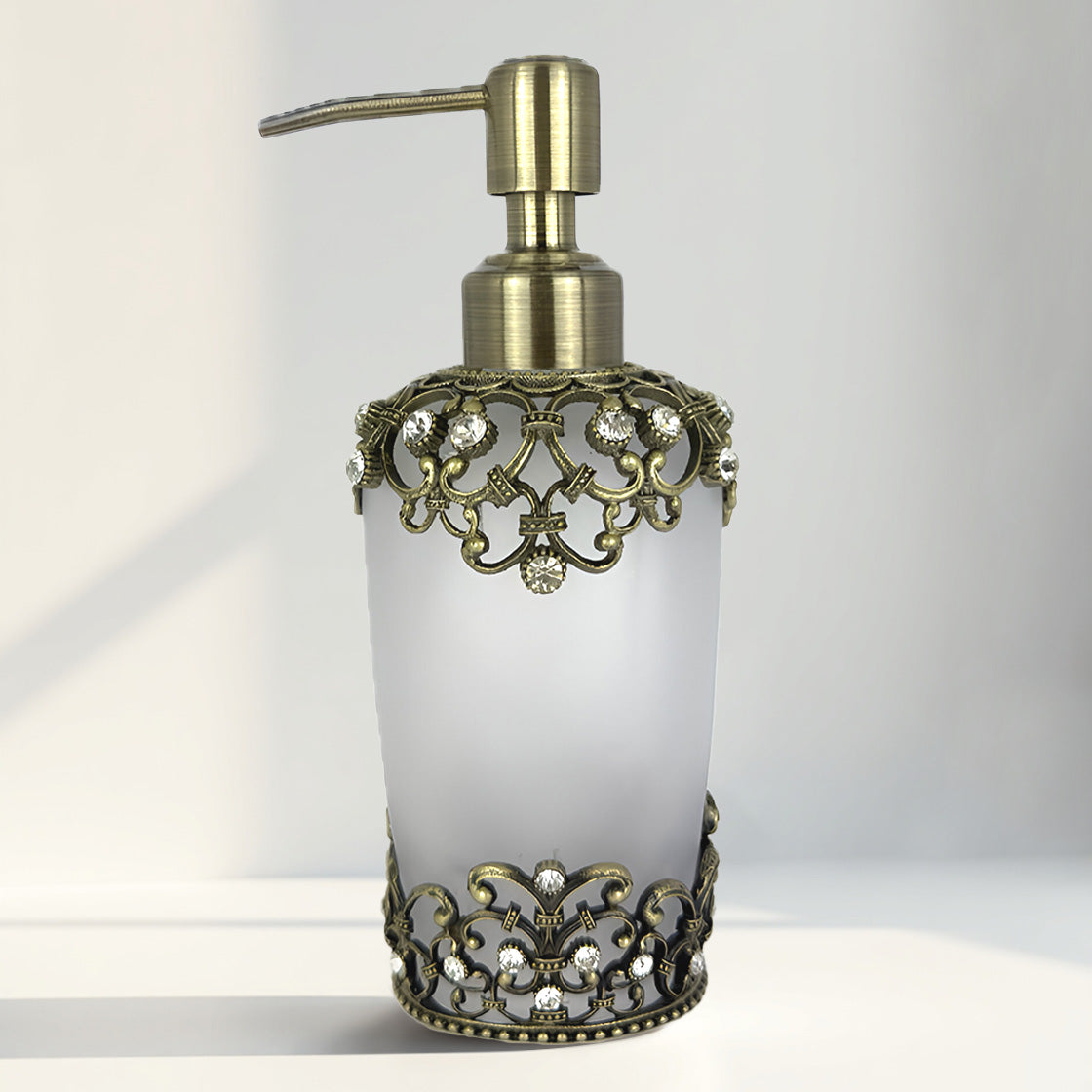Amara Bliss – Modern Decorative Bathroom Accessory Handmade Soap Dispenser, 9 oz - Decozen