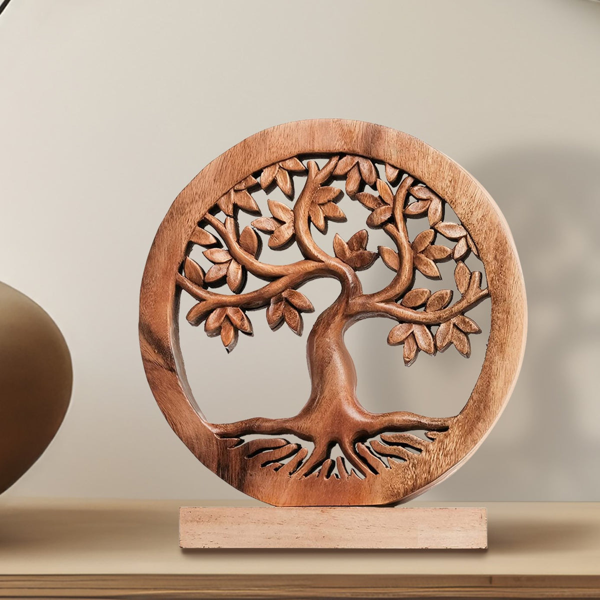 Tree of Life Handmade Wooden Sculpture - Decozen