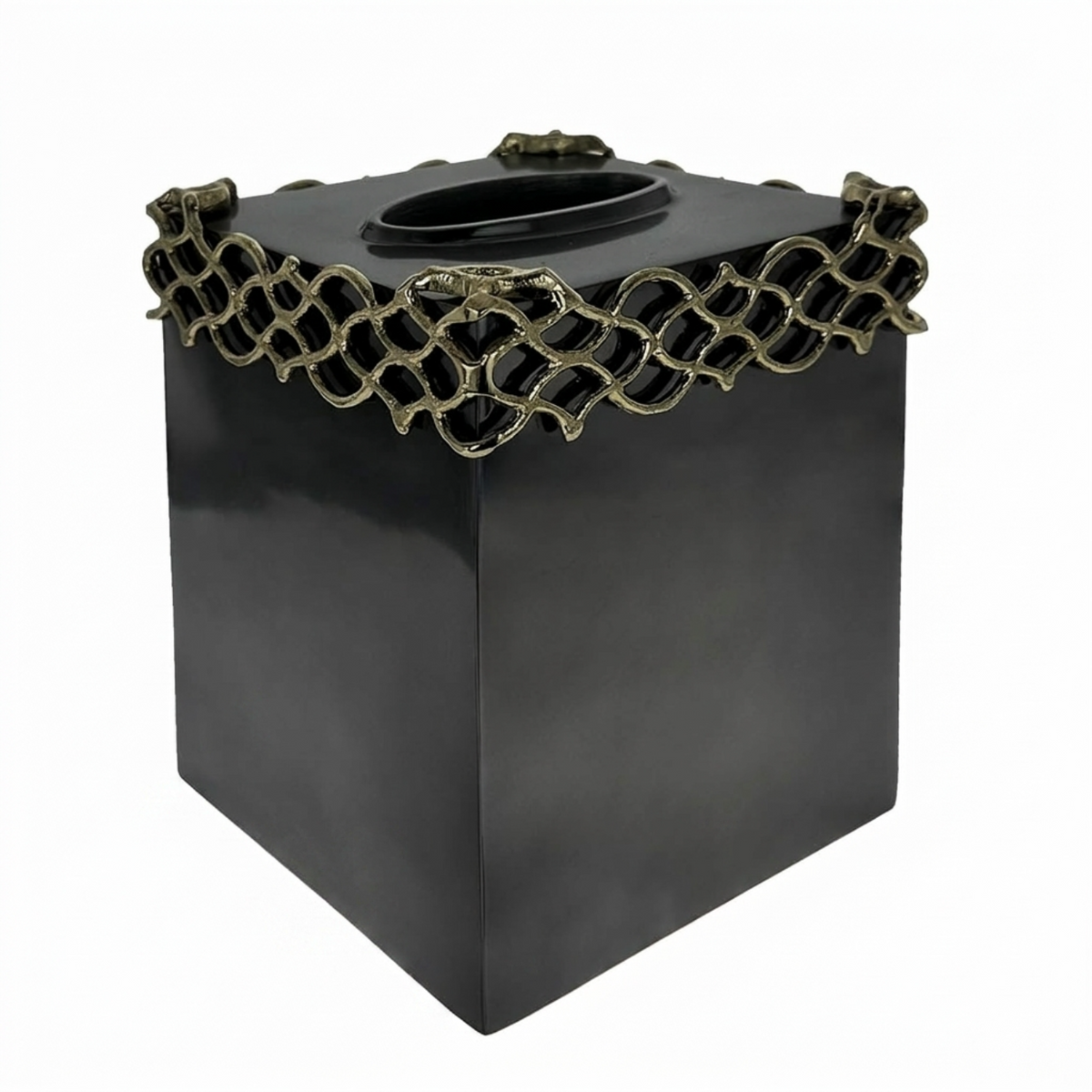 Tissue Box Cover – Elegant Haven, Aluminum
