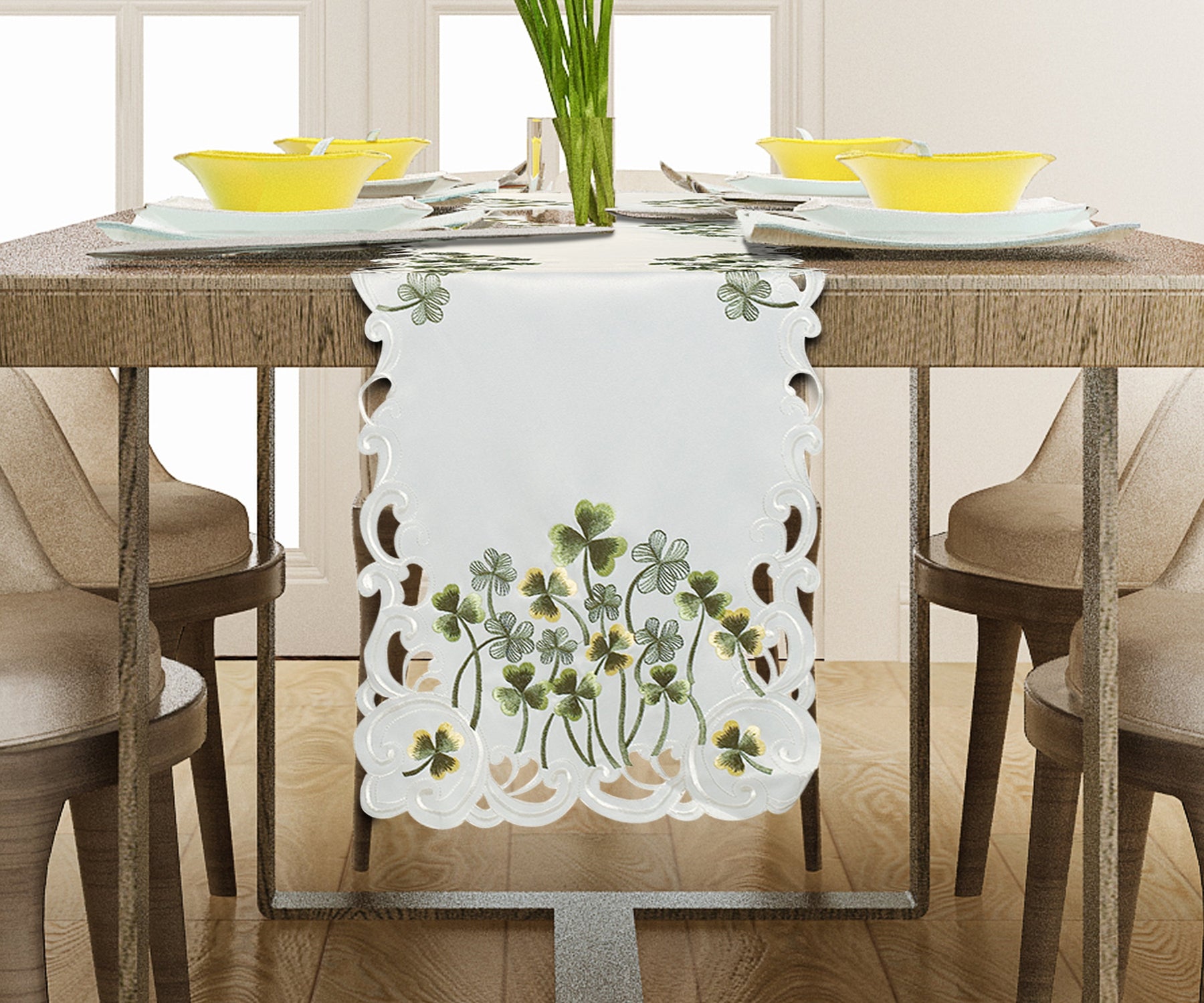 Ivory Table Runner - Clem Collection - Decozen