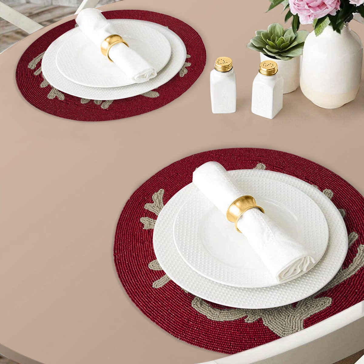 The Teasley Beaded Placemats