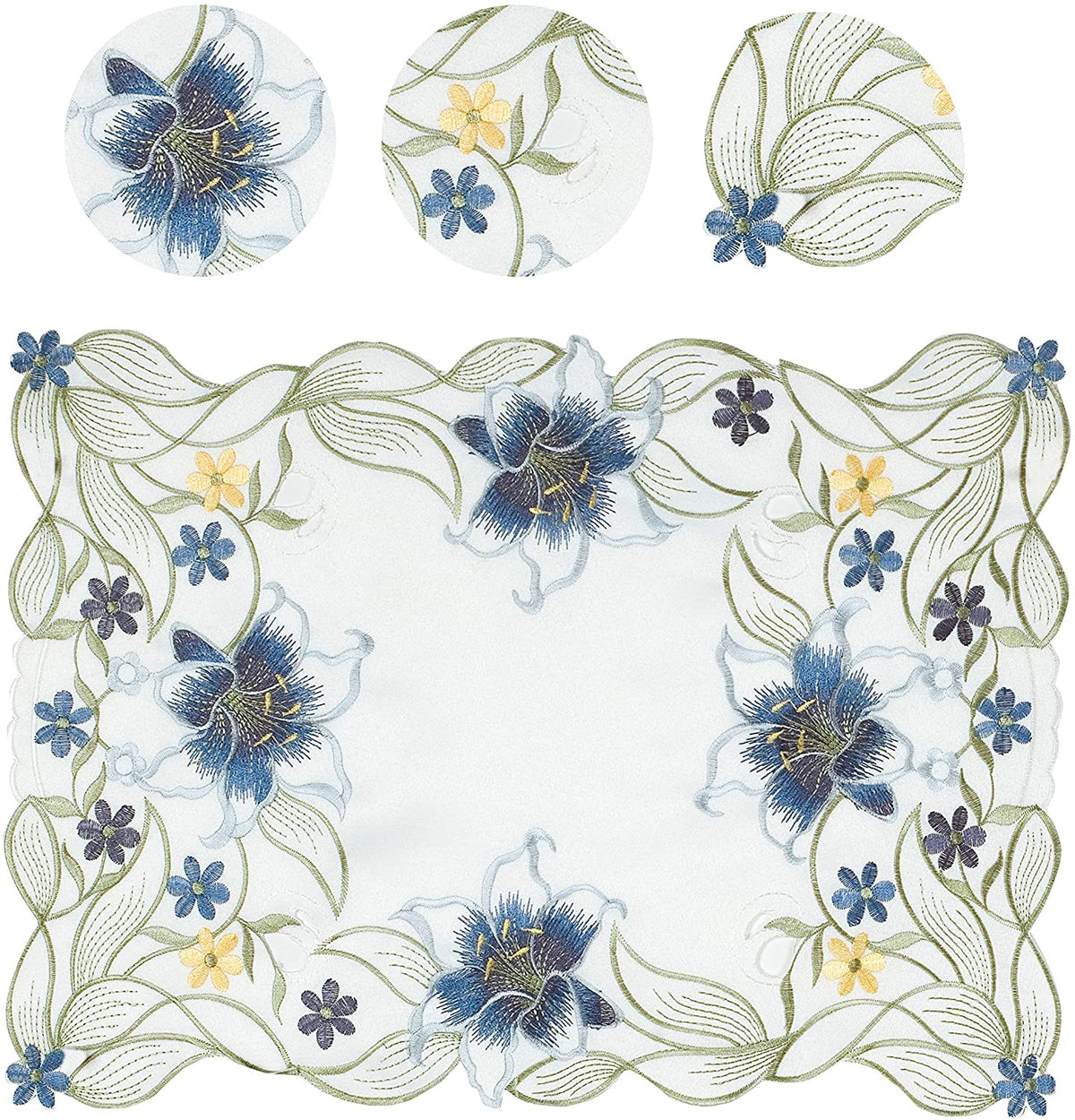Table Runner with European Embroidery - Decozen