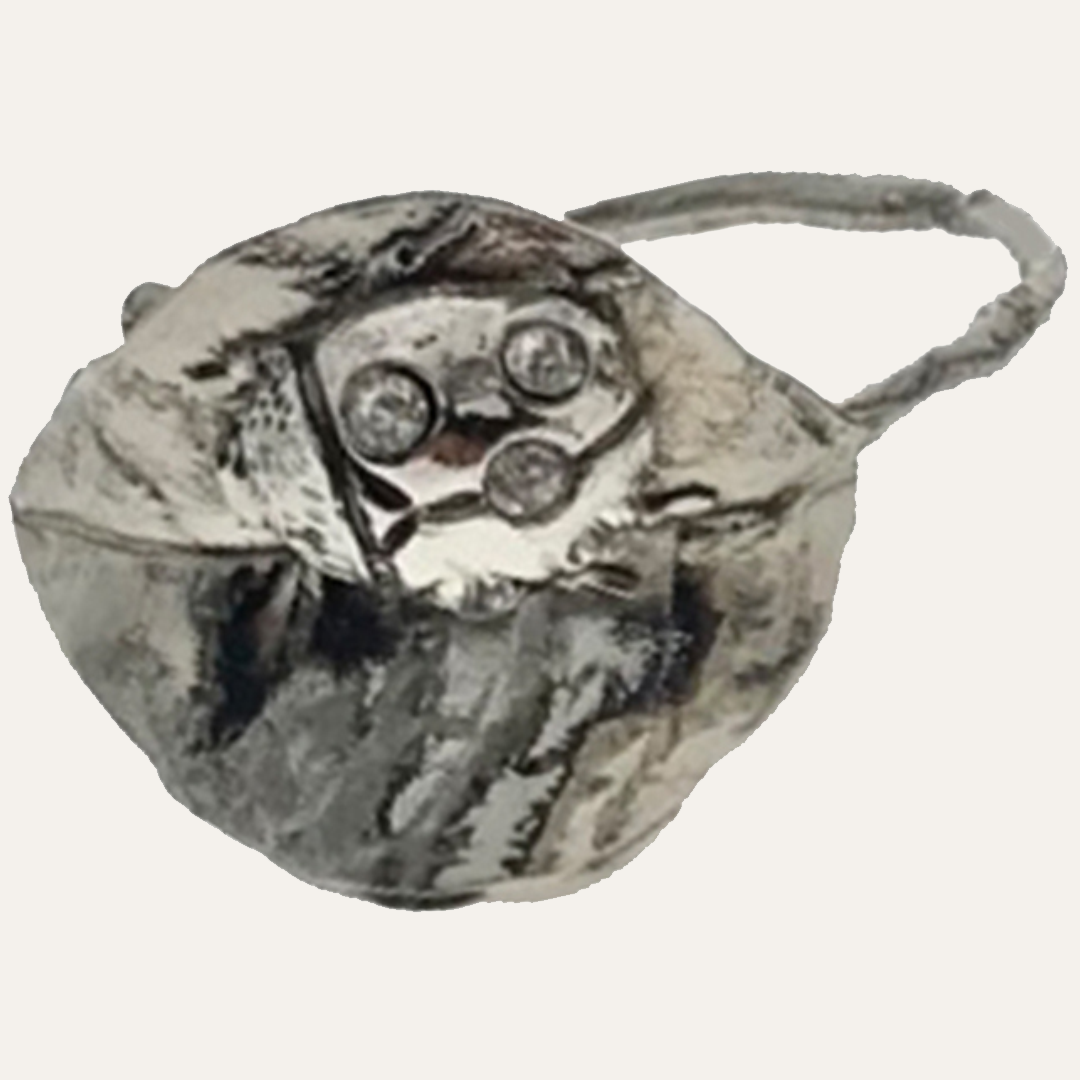 Napkin Rings in Silver Nickel Finish Ladybug Design - Set of 4 - Decozen